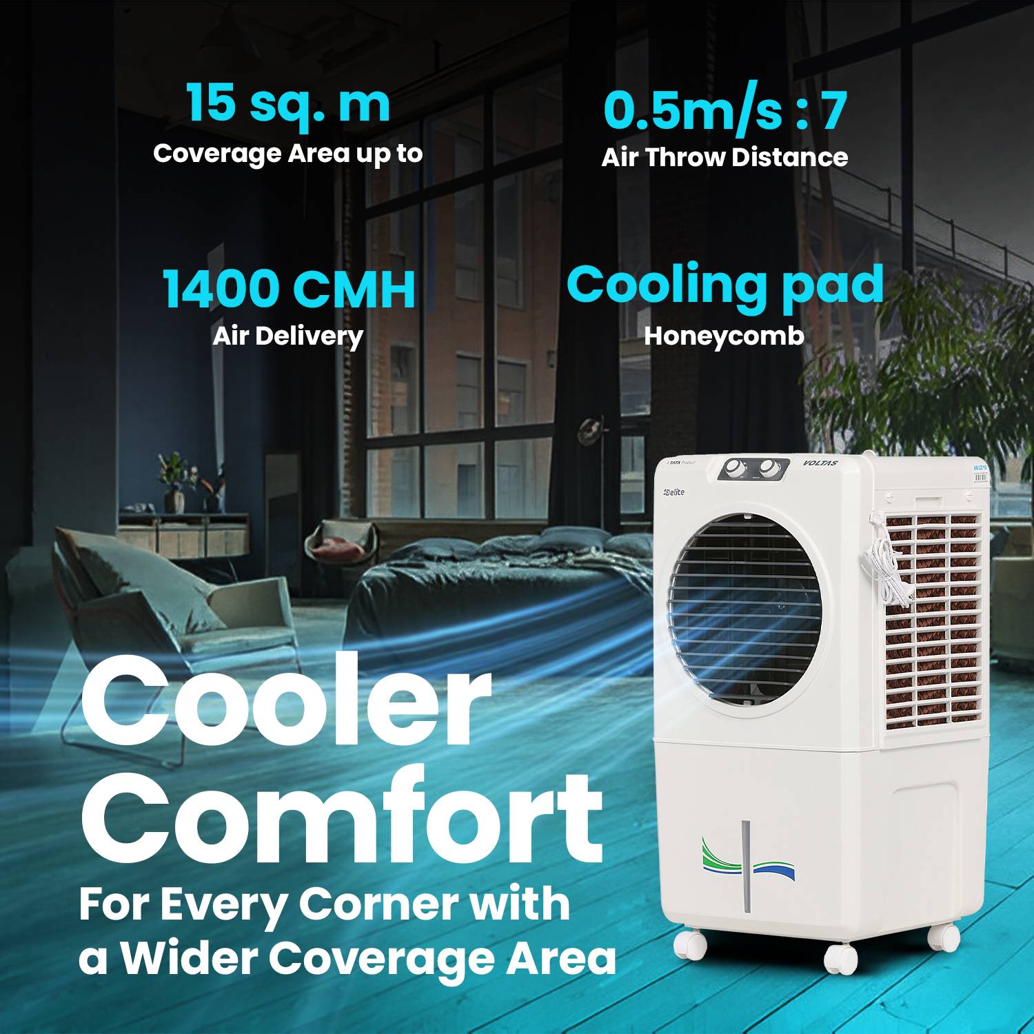 Voltas 36 L Room/Personal Air Cooler - Image 3