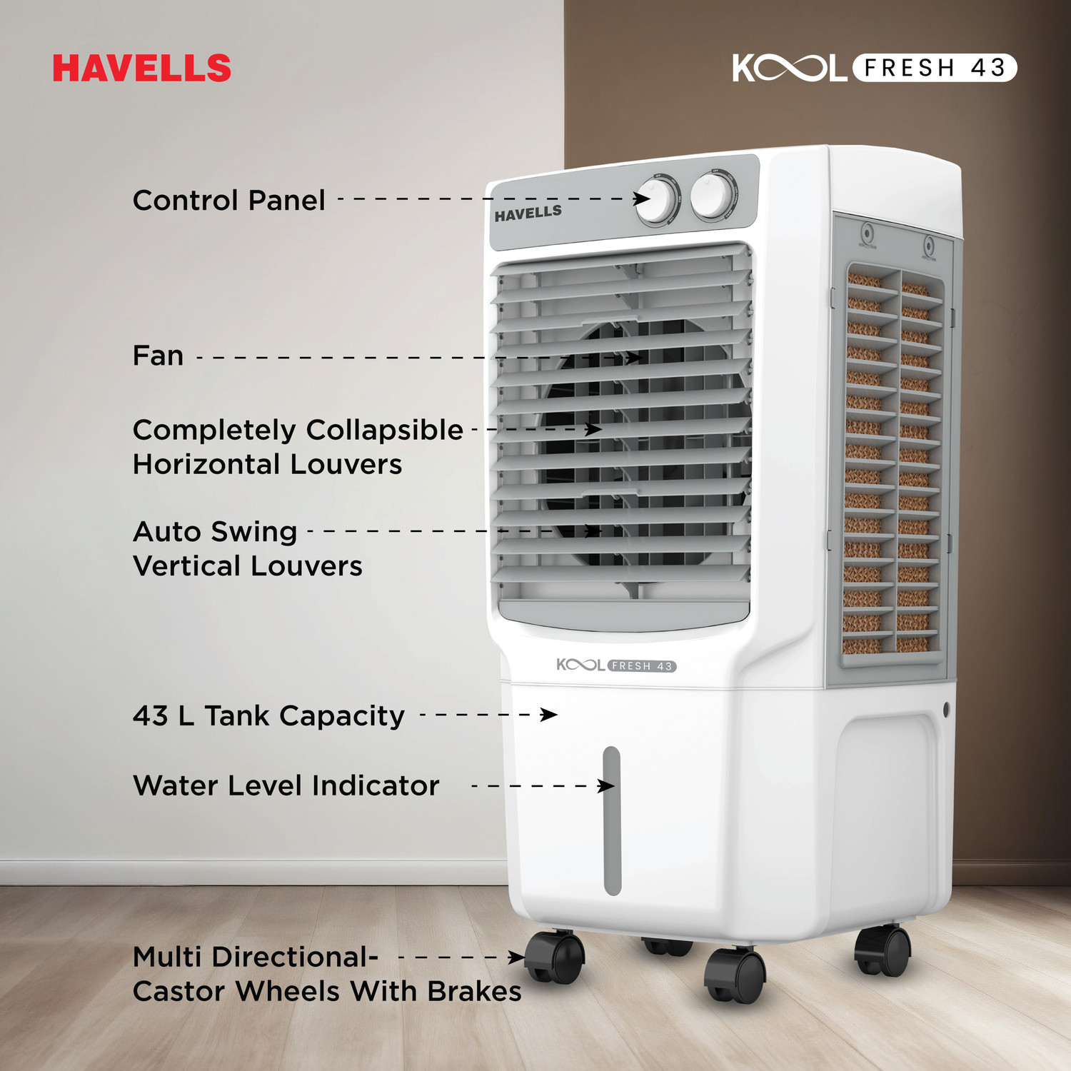 Image of HAVELLS 43 L Room /Personal Air Cooler