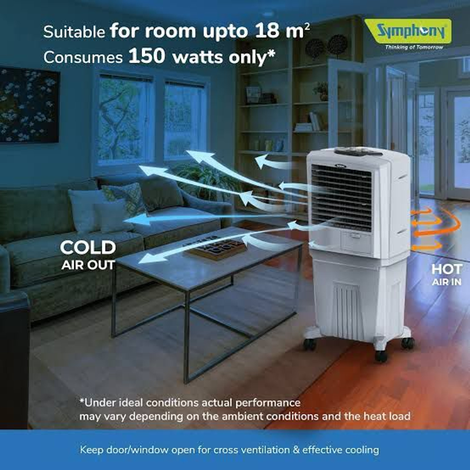 Image of Symphony 40 L Room /Personal Air Cooler