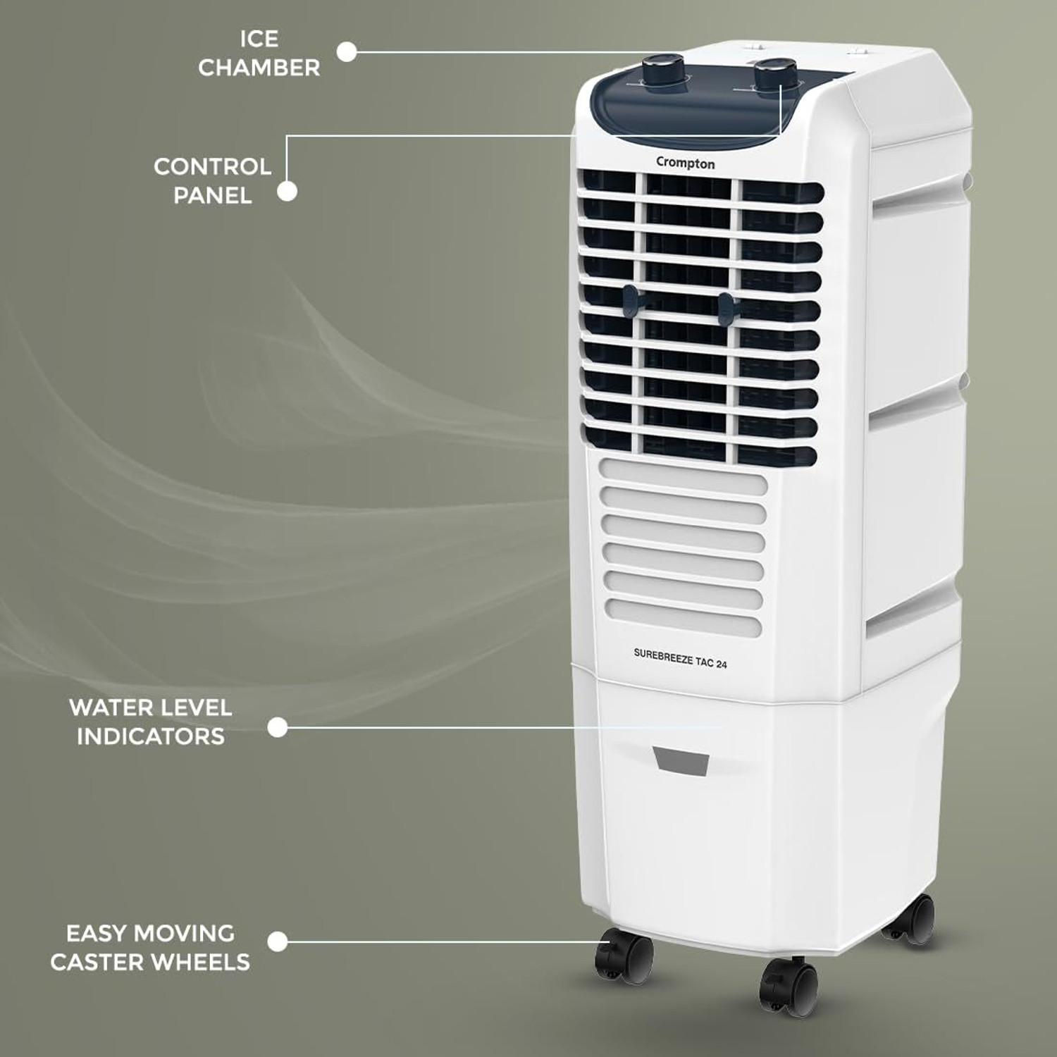 Image of Crompton 24 L Tower Air Cooler