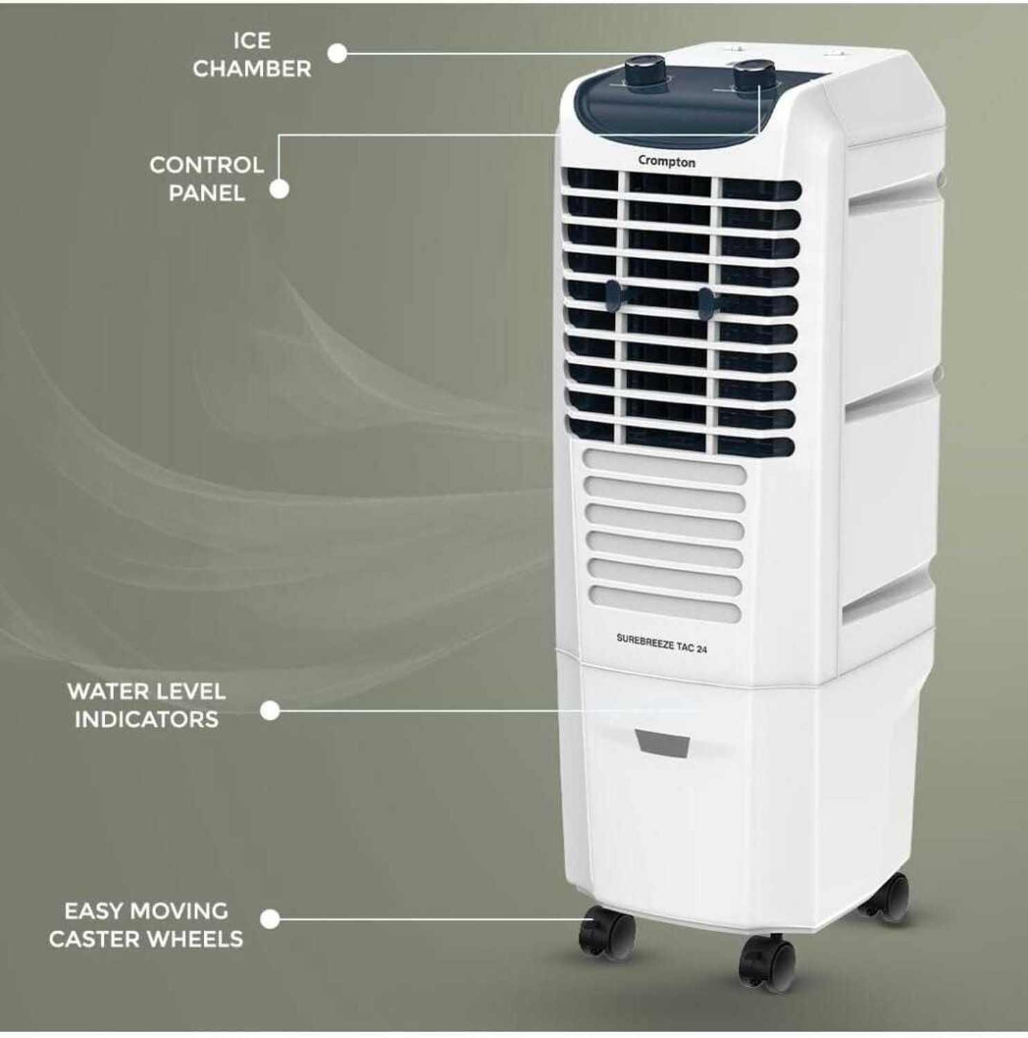 Image of Crompton 24 L Tower Air Cooler