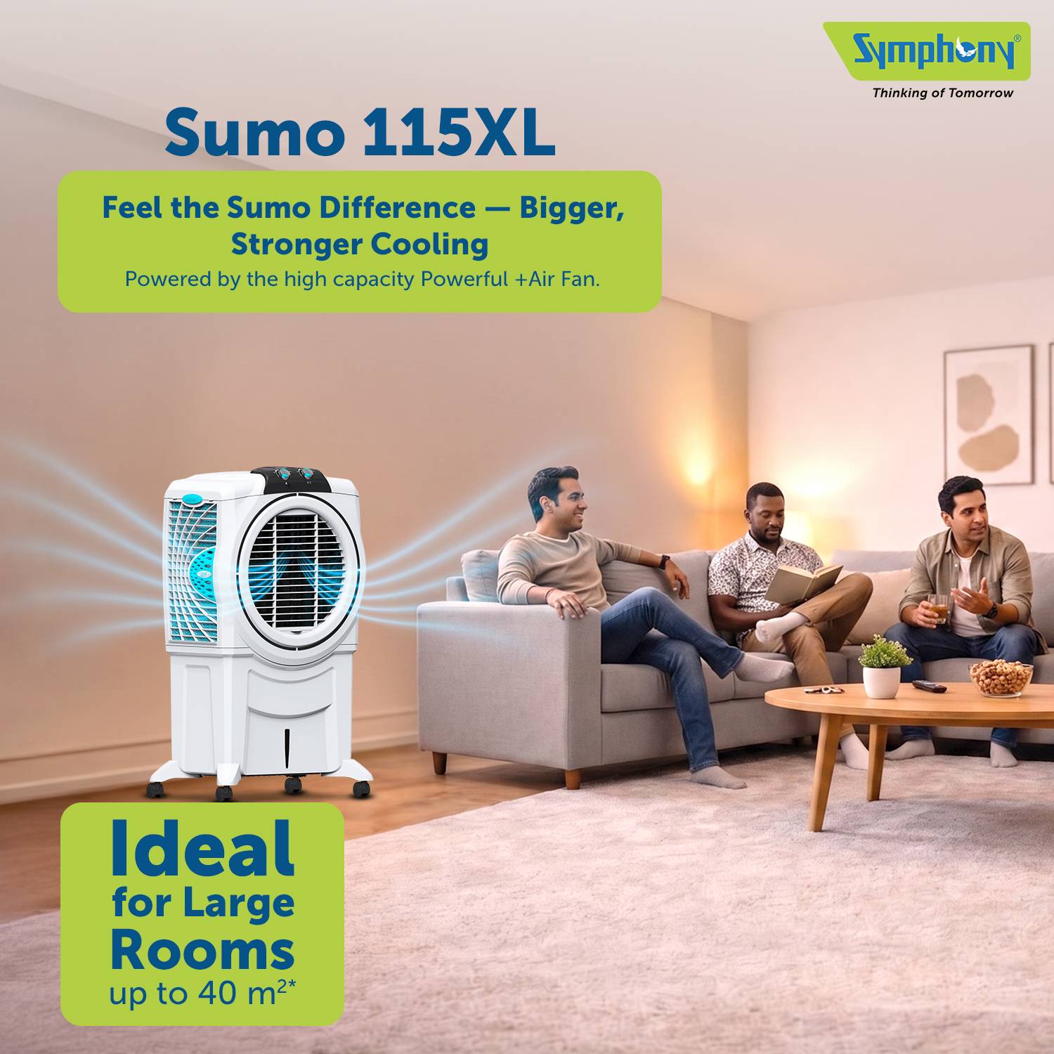 Symphony 115 L Desert Air Cooler + Fan - Image 2
