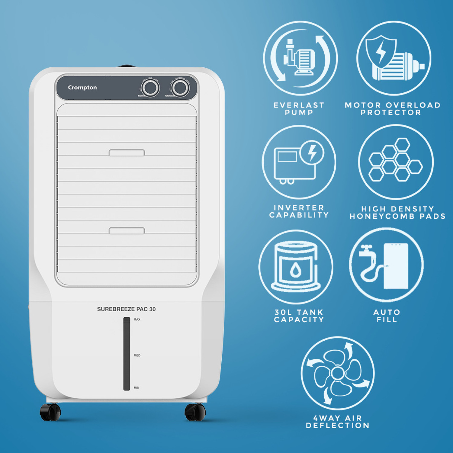 Image of Crompton 30 L Room /Personal Air Cooler