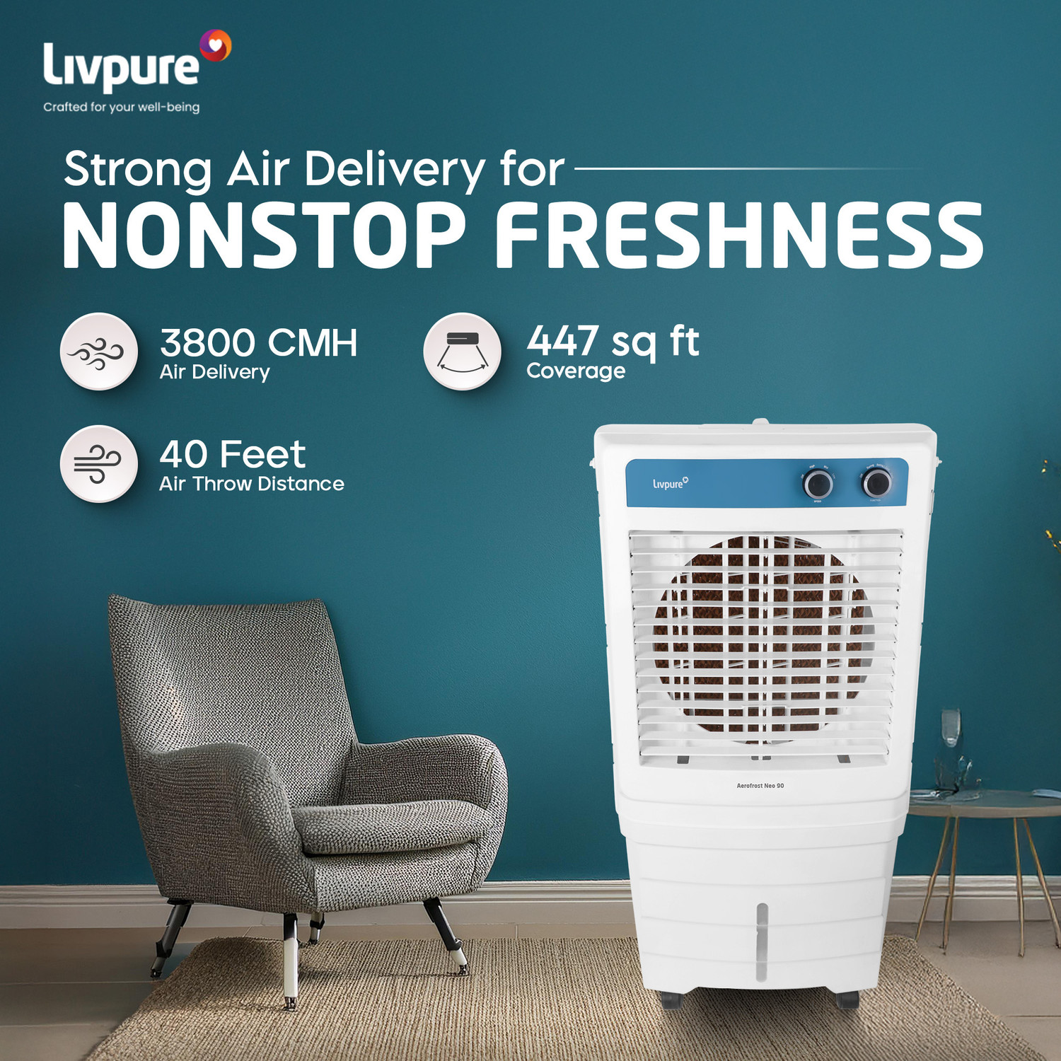 Image of LIVPURE 90 L Desert Air Cooler