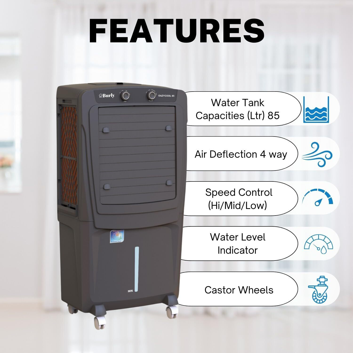 Image of BHABURLY 85 L Desert Air Cooler