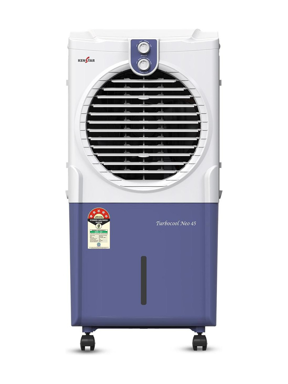 Kenstar 45 L Room/Personal Air Cooler Honeycomb Pads, Anti-Bacterial Protection, Inverter Compatible, 5 Star BEE Rating