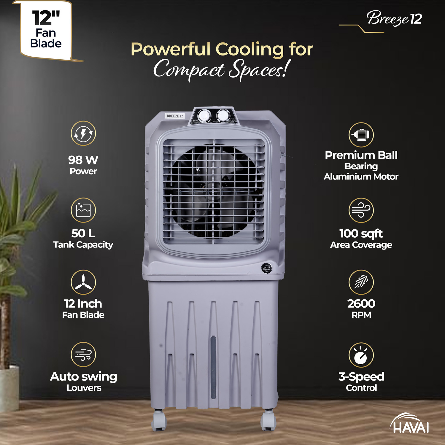 Image of Havai 50 L Room /Personal Air Cooler