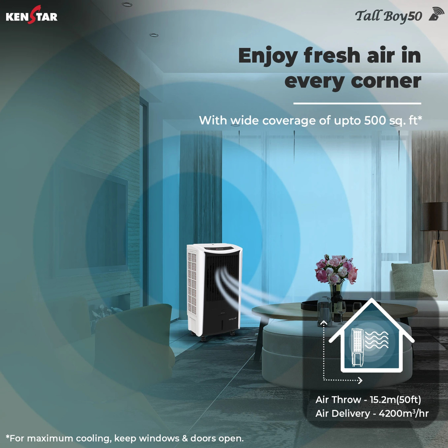 Image of Kenstar 50 L Desert Air Cooler