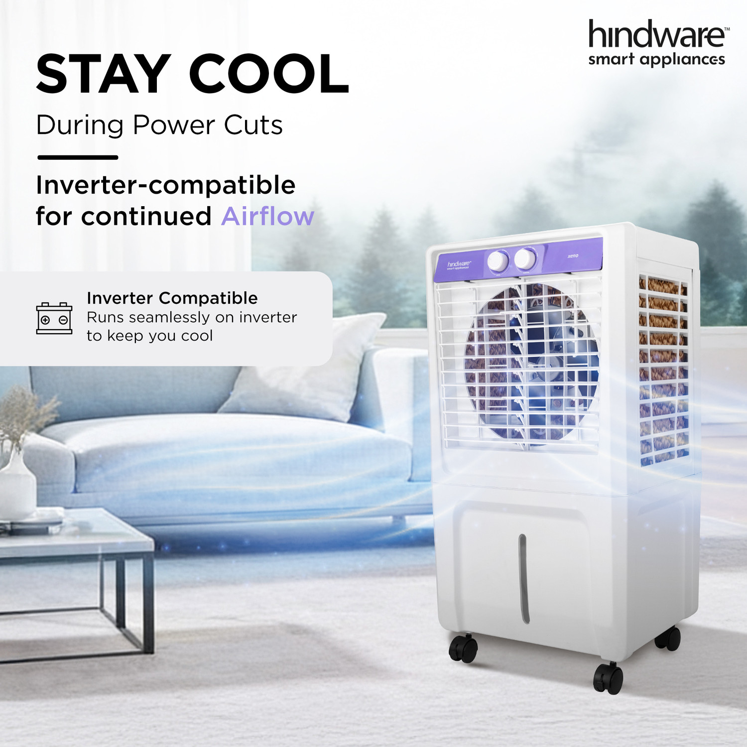 Image of Hindware Smart Appliances 58 L Room /Personal Air Cooler