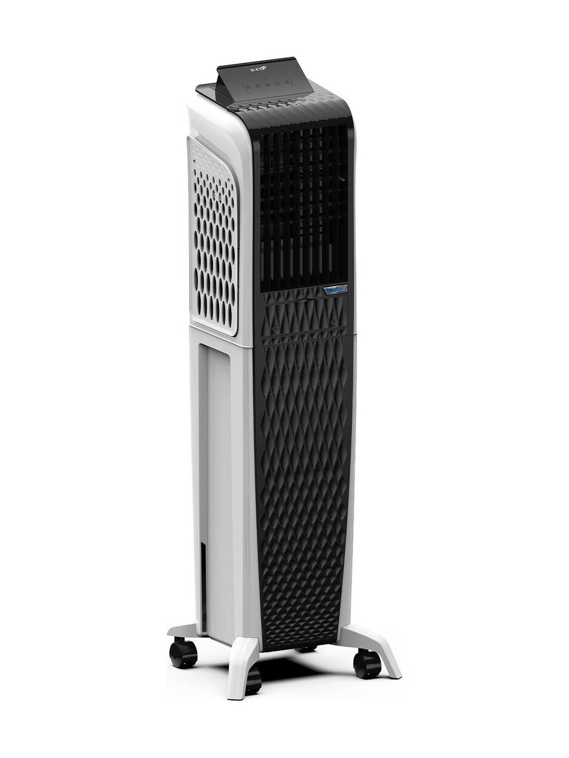 Symphony 55 L Tower Air Cooler with 3-sided Honeycomb Cooling Pads,SMPS Technology,Magnetic Remote