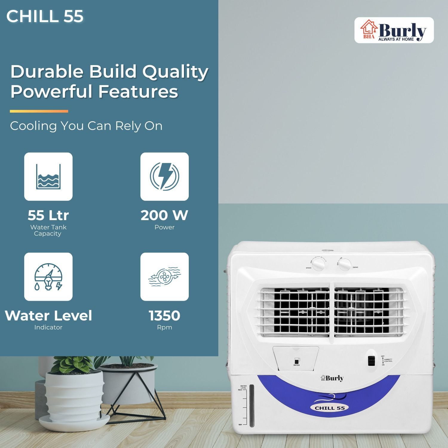 Image of BHABURLY 55 L Window Air Cooler