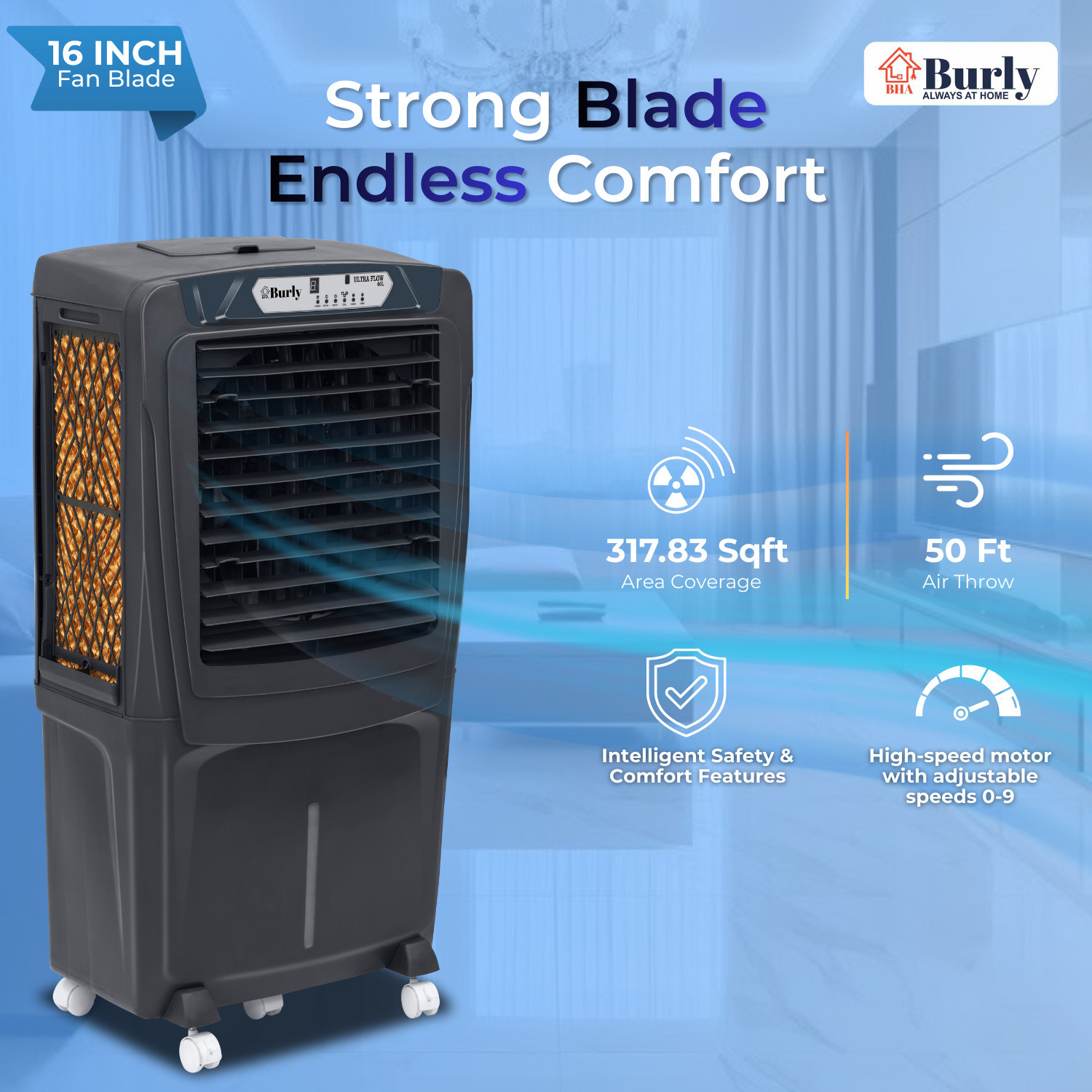 Image of BHABURLY 90 L Room /Personal Air Cooler