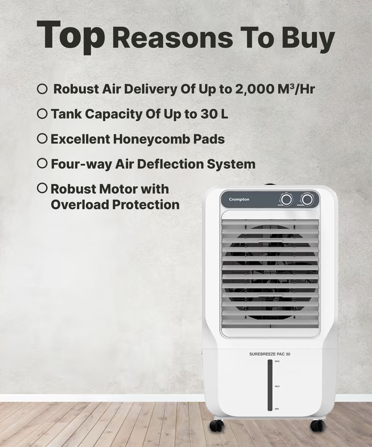 Image of Crompton 30 L Room /Personal Air Cooler