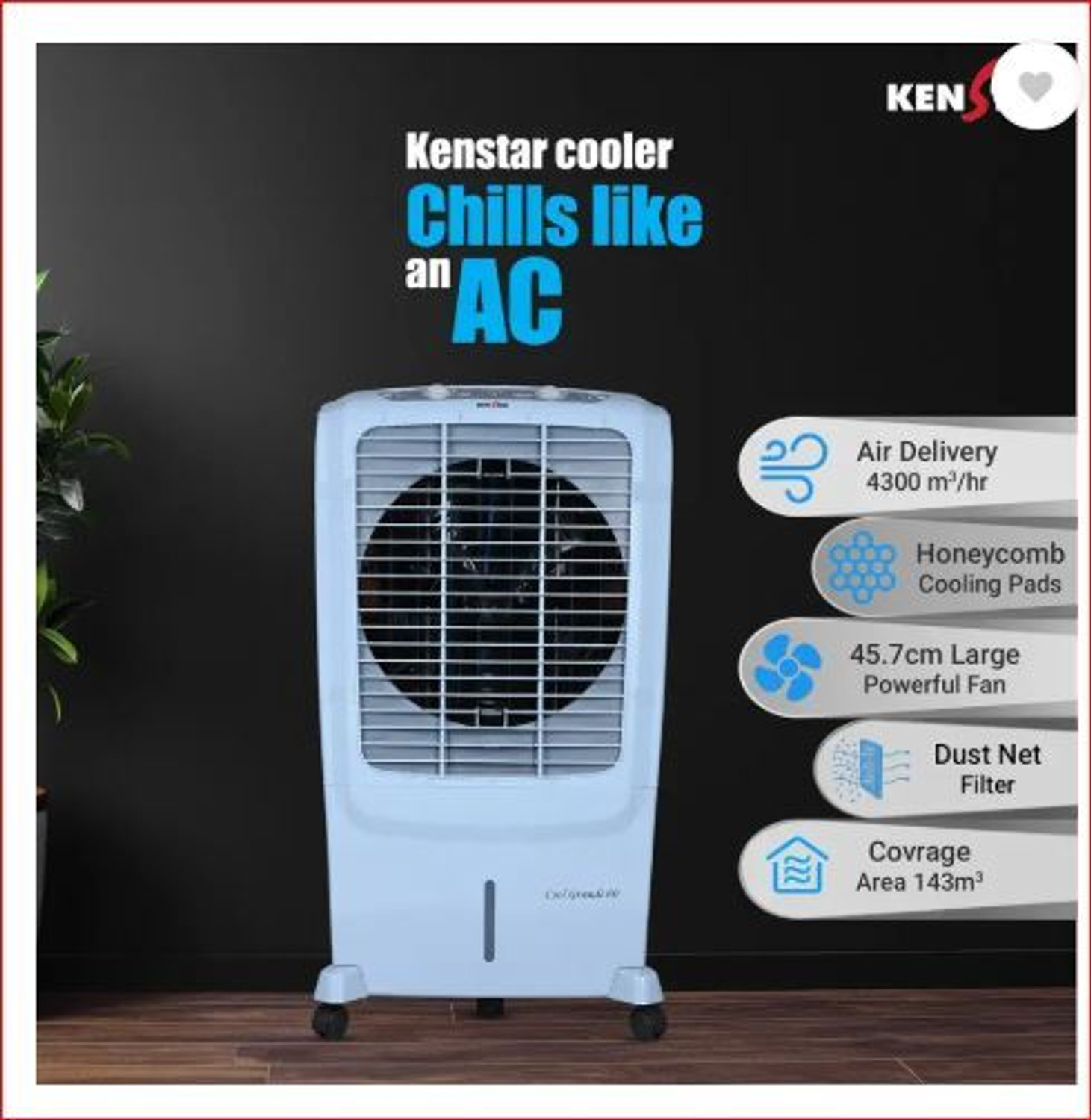 Image of Kenstar 60 L Desert Air Cooler