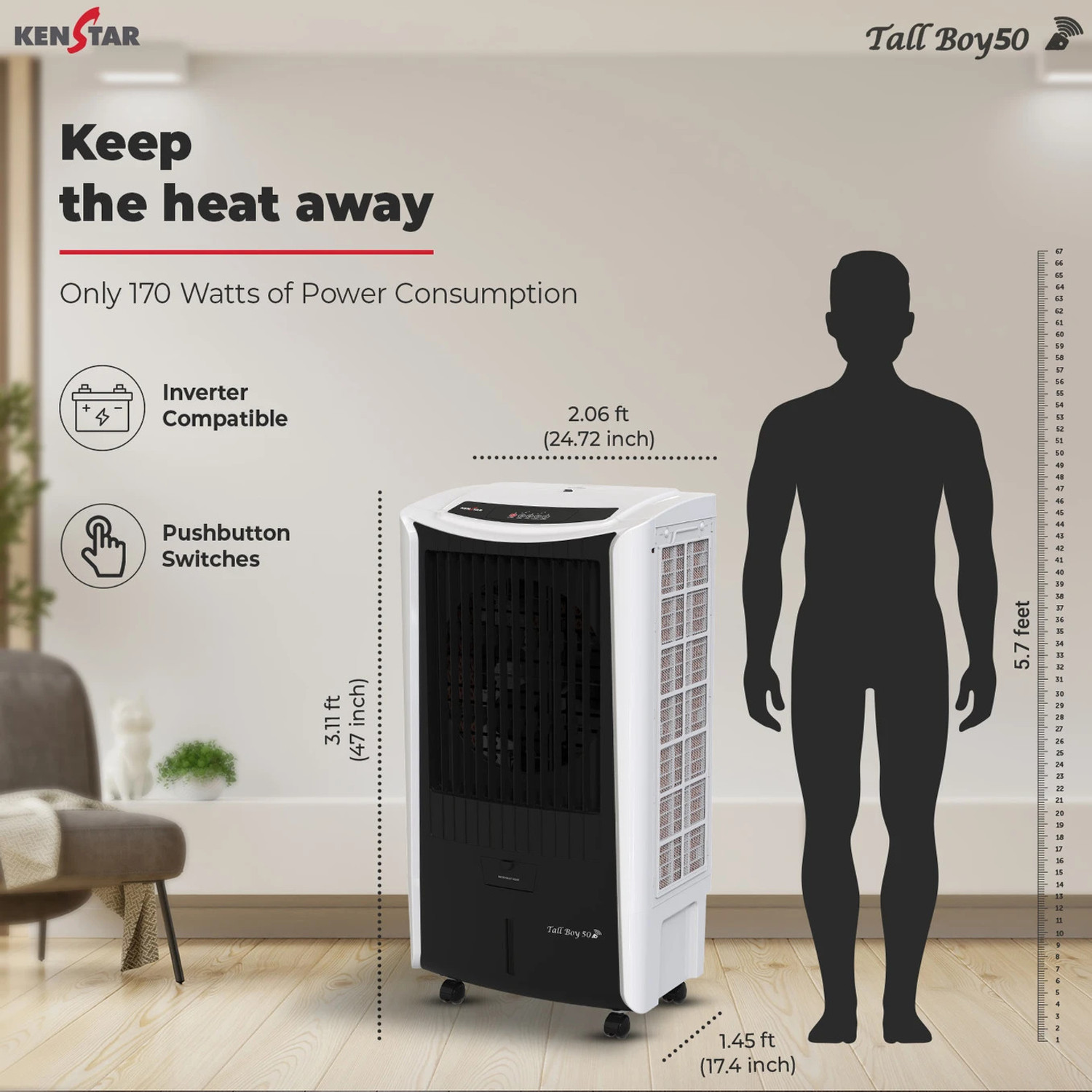 Image of Kenstar 50 L Desert Air Cooler