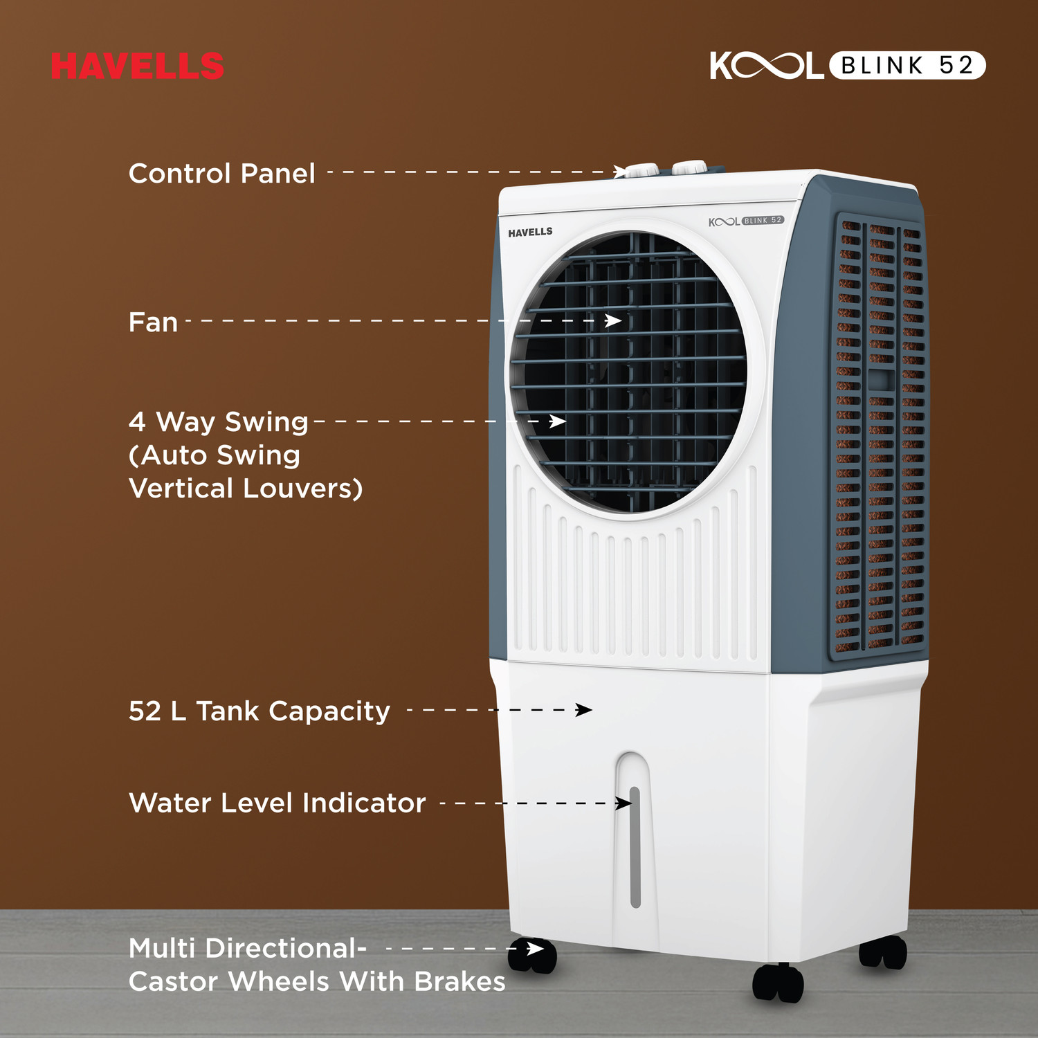 Image of HAVELLS 52 L Room /Personal Air Cooler