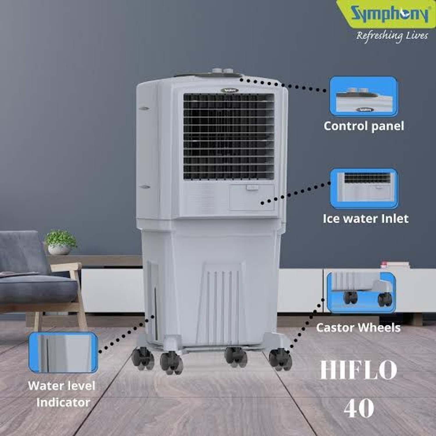 Image of Symphony 40 L Room /Personal Air Cooler