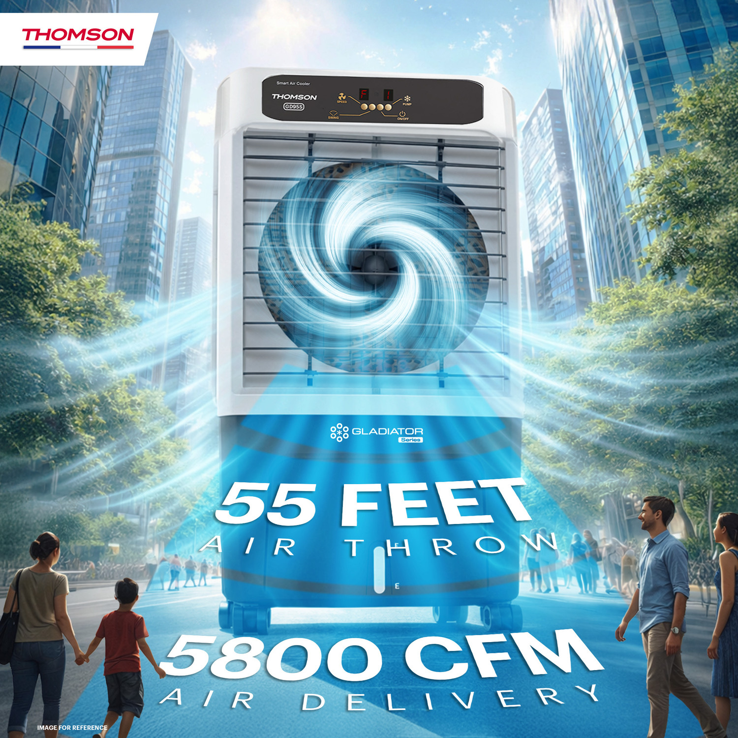 Image of Thomson 95 L Desert Air Cooler With Smart Remote Control Technology