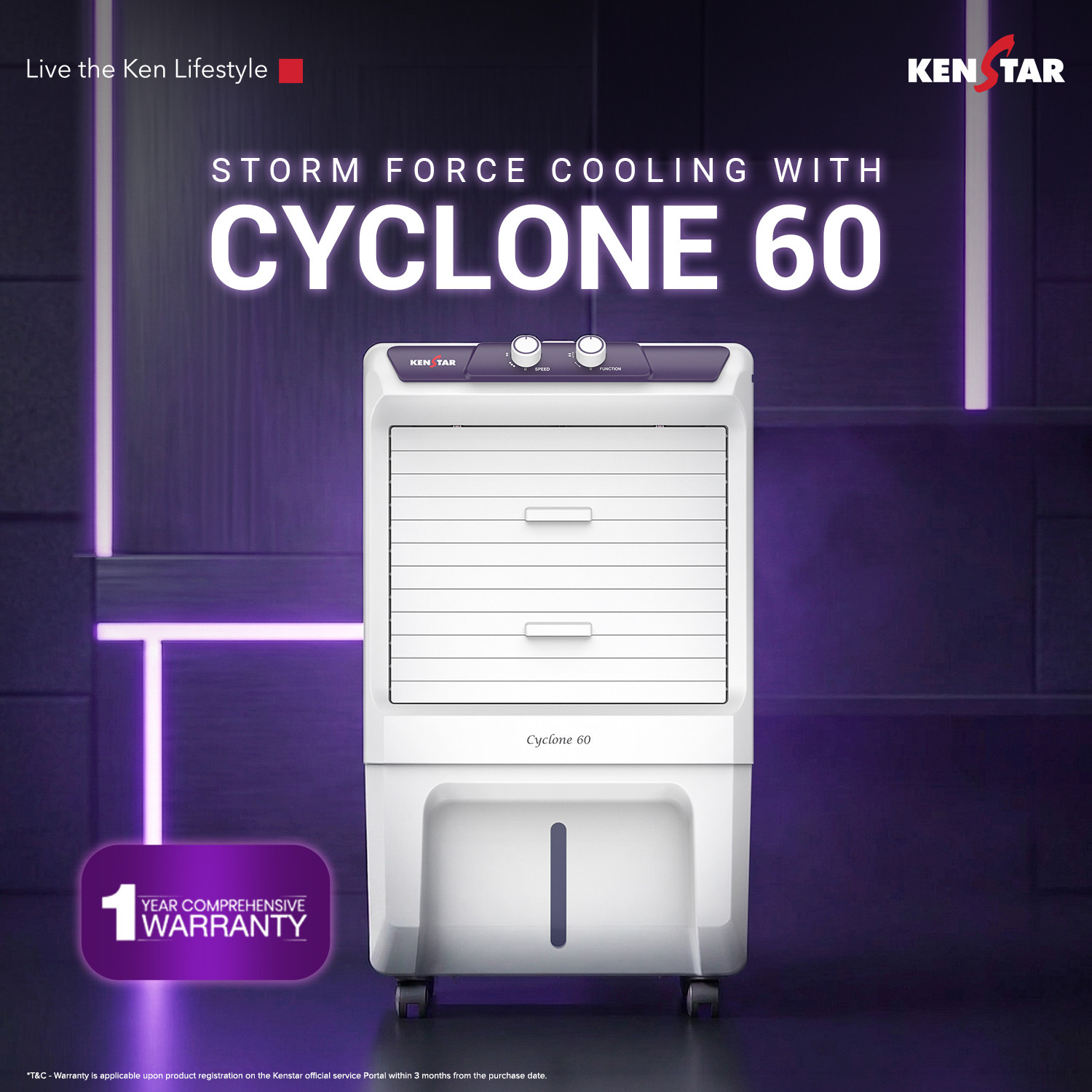 Image of Kenstar 60 L Room /Personal Air Cooler