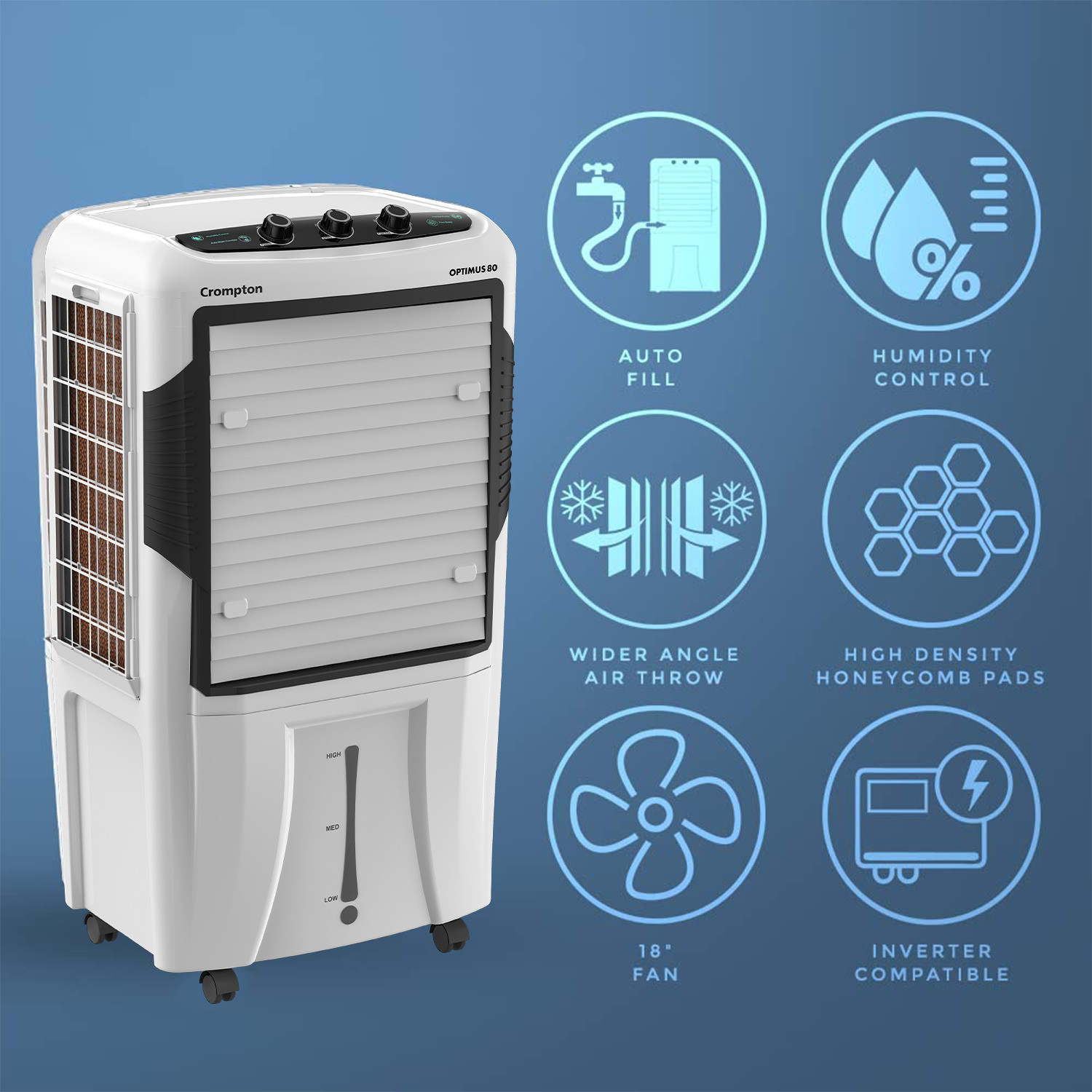 Image of Crompton 80 L Desert Air Cooler