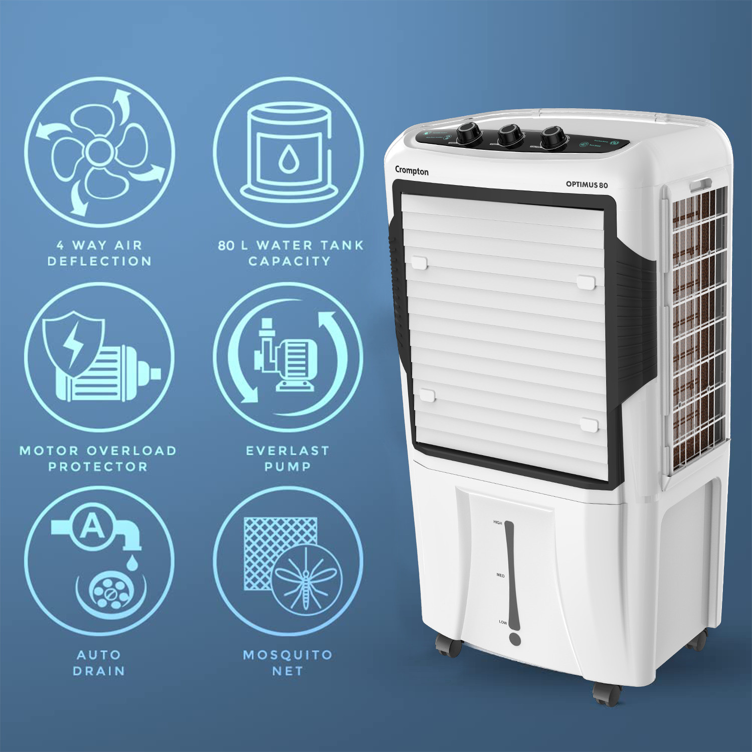 Image of Crompton 80 L Desert Air Cooler