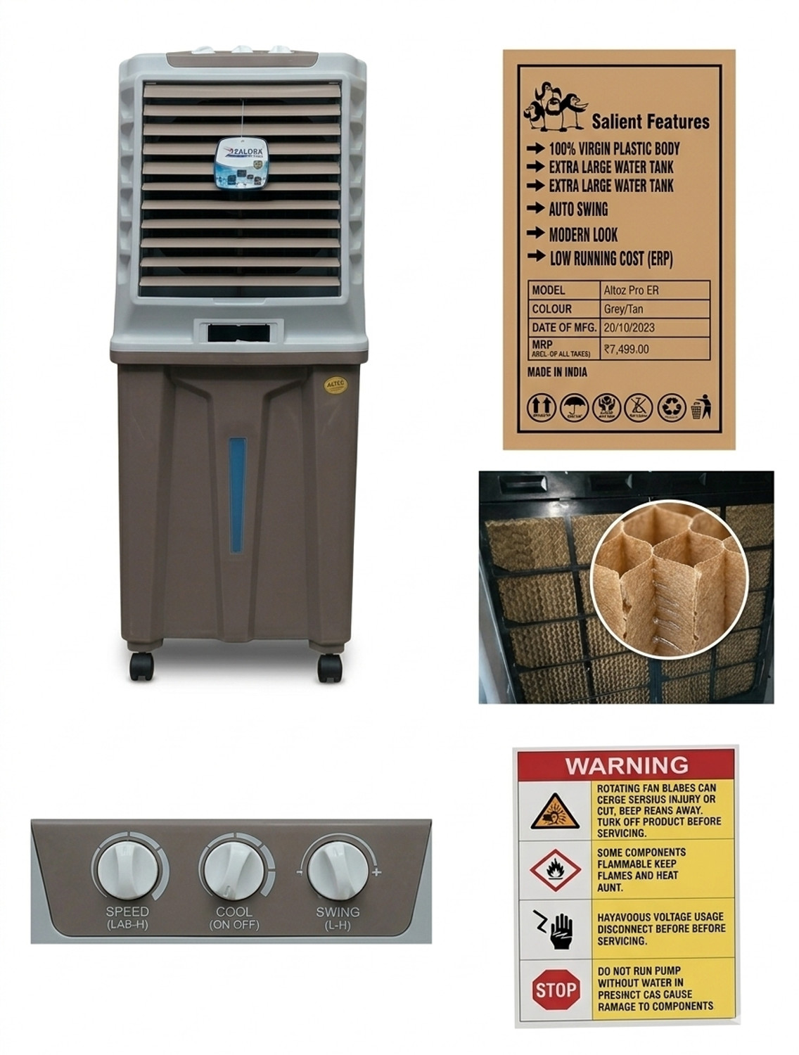Image of RK ATOZ SHOPPING STORE 90 L Room /Personal Air Cooler