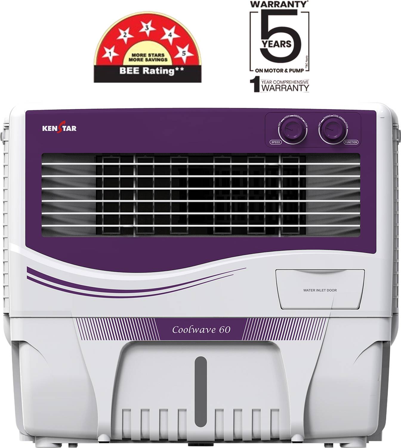 Kenstar 60 L Window Air Cooler Anti-Bacterial Protection, Inverter