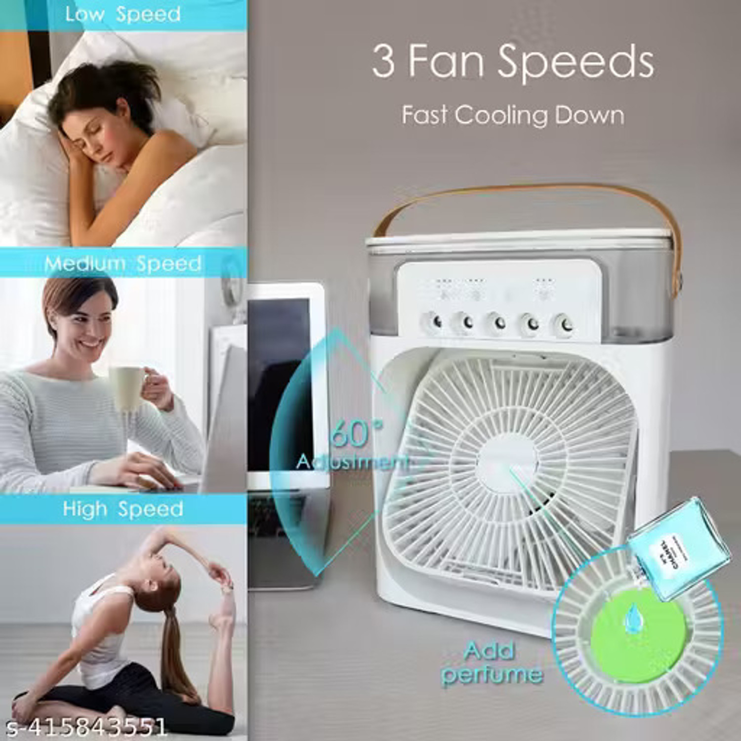Image of VS GLOBAL 600 ml Room /Personal Air Cooler