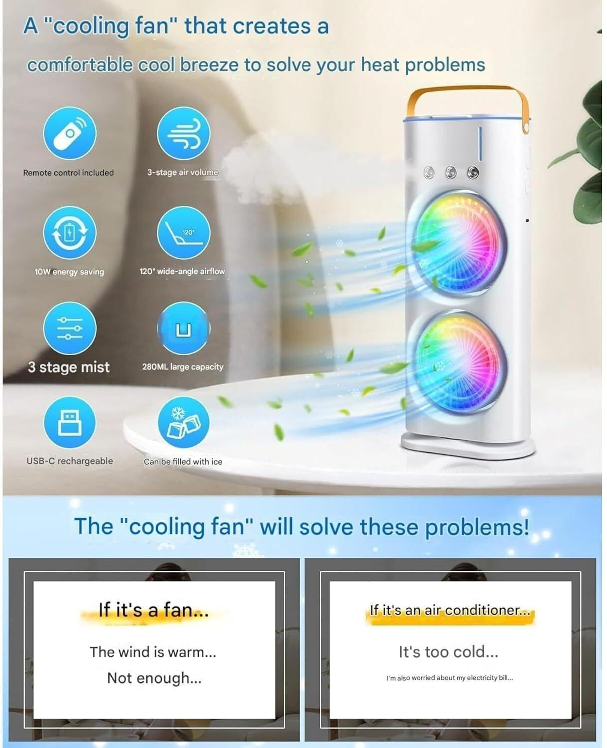 Image of Radhe 40 L Room /Personal Air Cooler