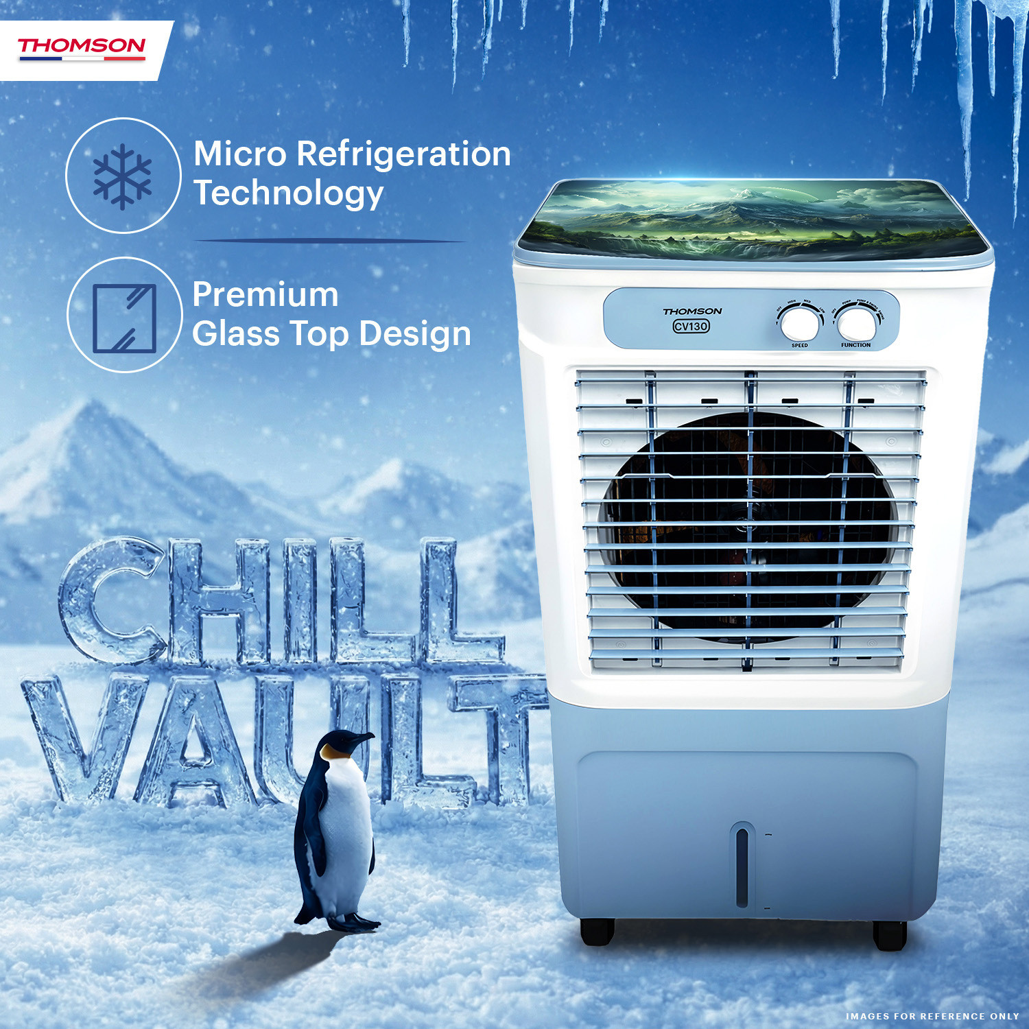 Image of Thomson 130 L Desert Air Cooler With Chill Vault Technology for Instant Cooling