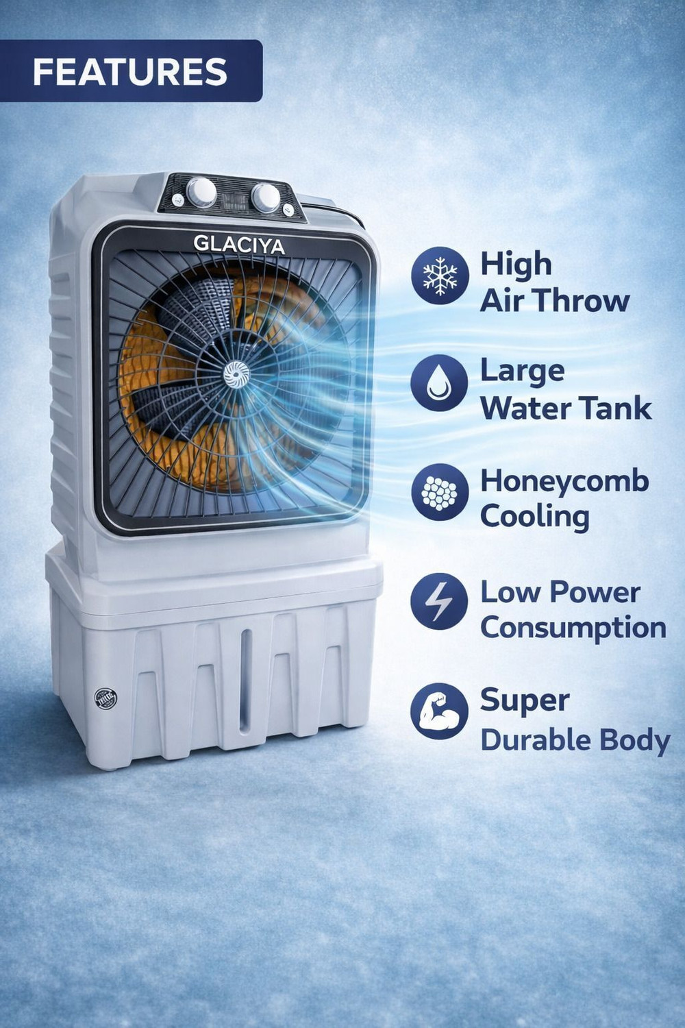 Image of GLACIYA 25 L Room /Personal Air Cooler
