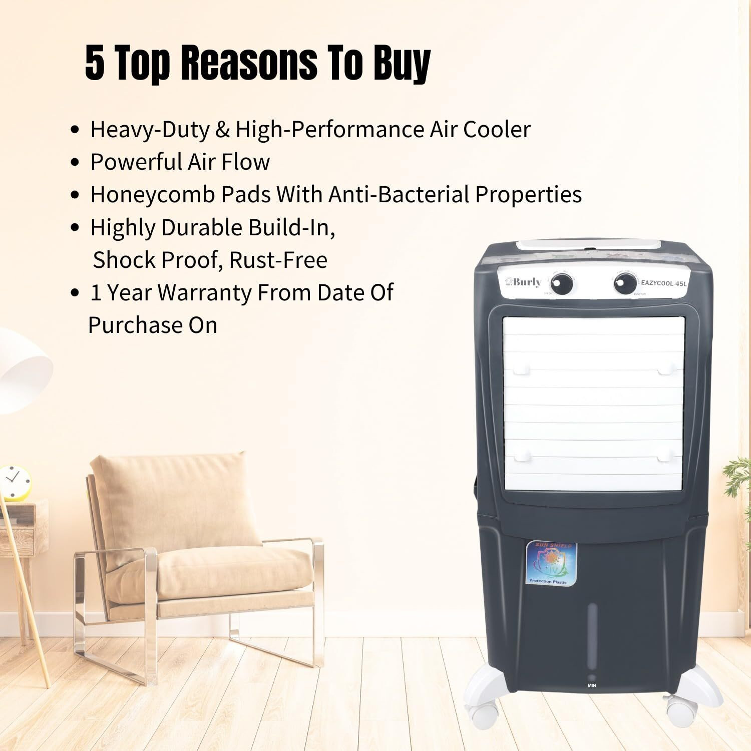 Image of BHABURLY 45 L Room /Personal Air Cooler