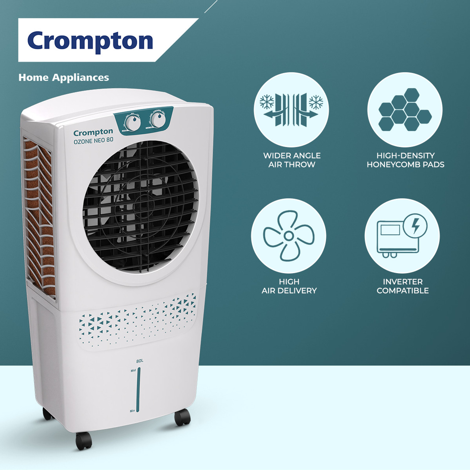 Image of Crompton 80 L Desert Air Cooler