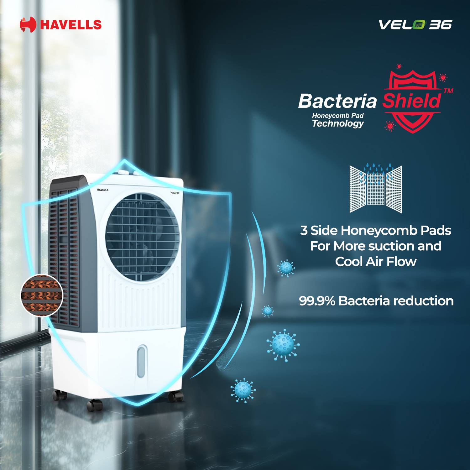 HAVELLS 36 L Room/Personal Air Cooler Price in India - Buy HAVELLS
