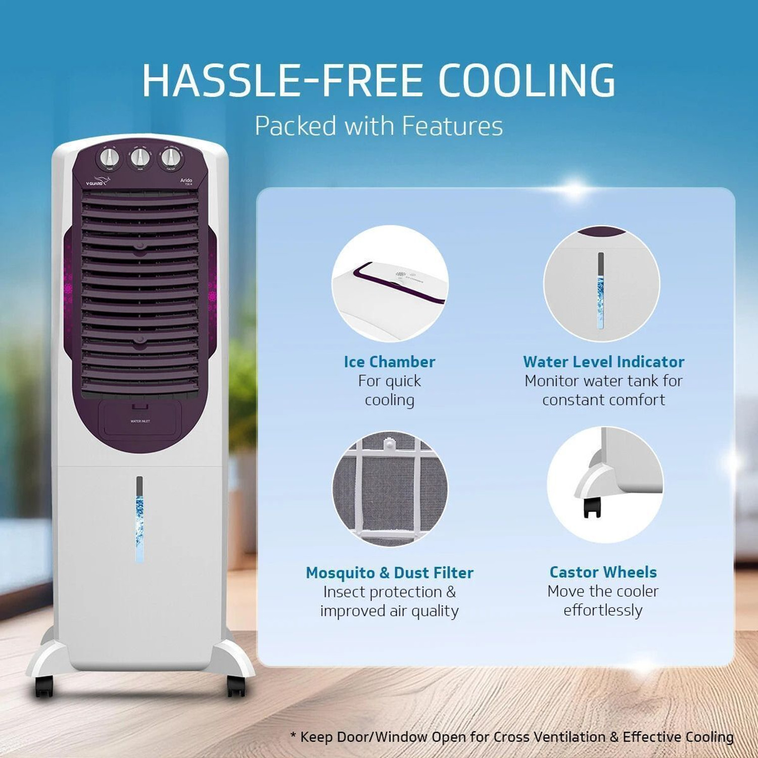 Image of V-Guard 35 L Tower Air Cooler