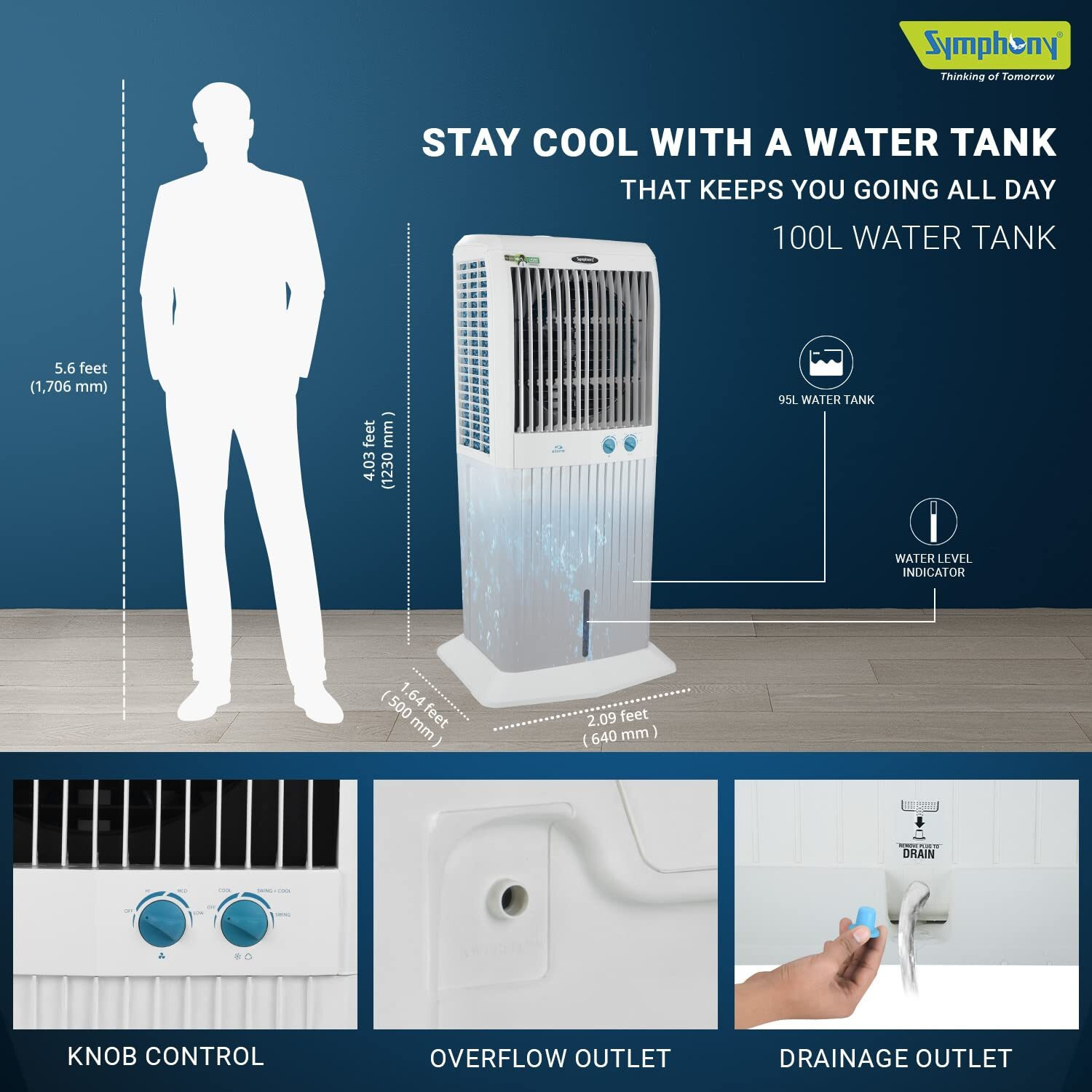 Image of Symphony 100 L Desert Air Cooler