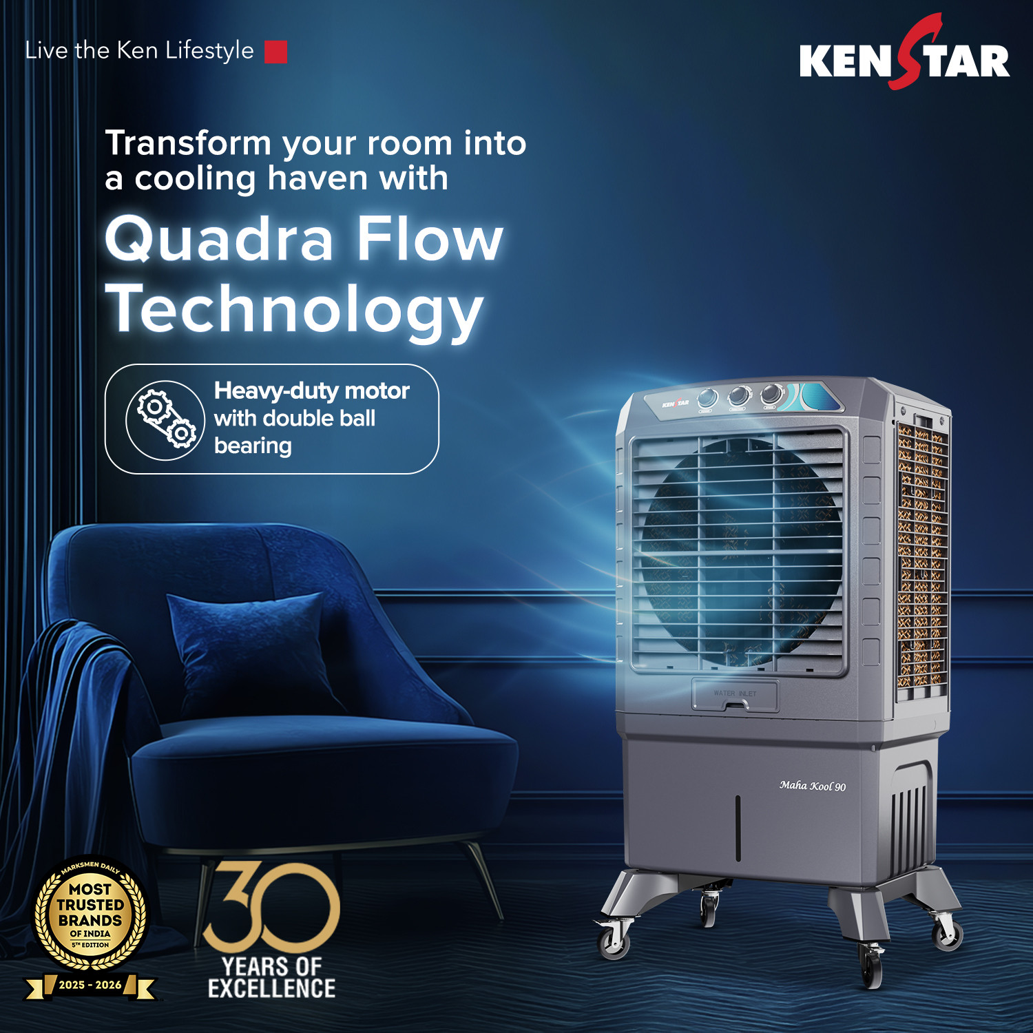 Image of Kenstar 90 L Desert Air Cooler