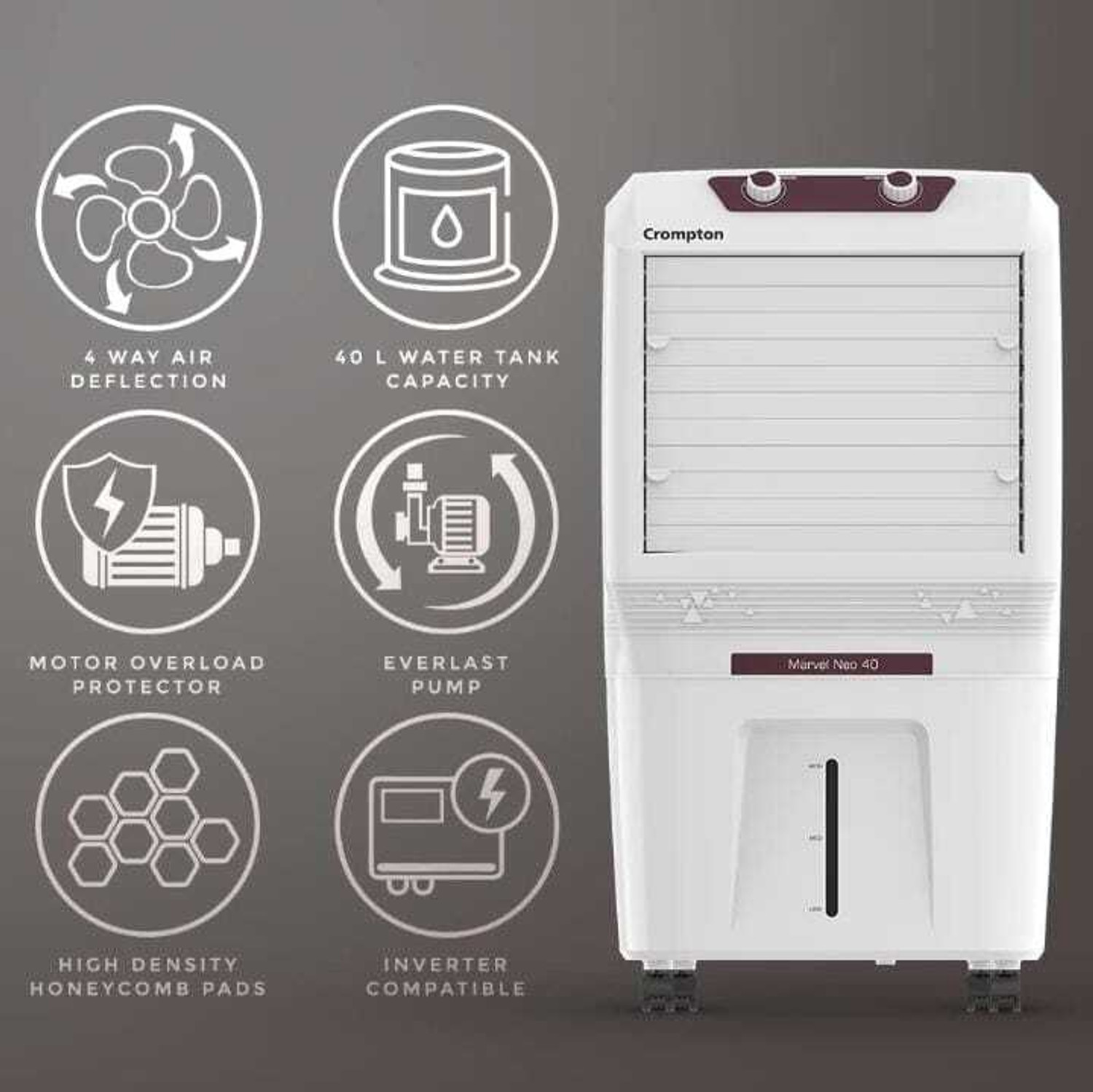 Image of Crompton 40 L Room /Personal Air Cooler