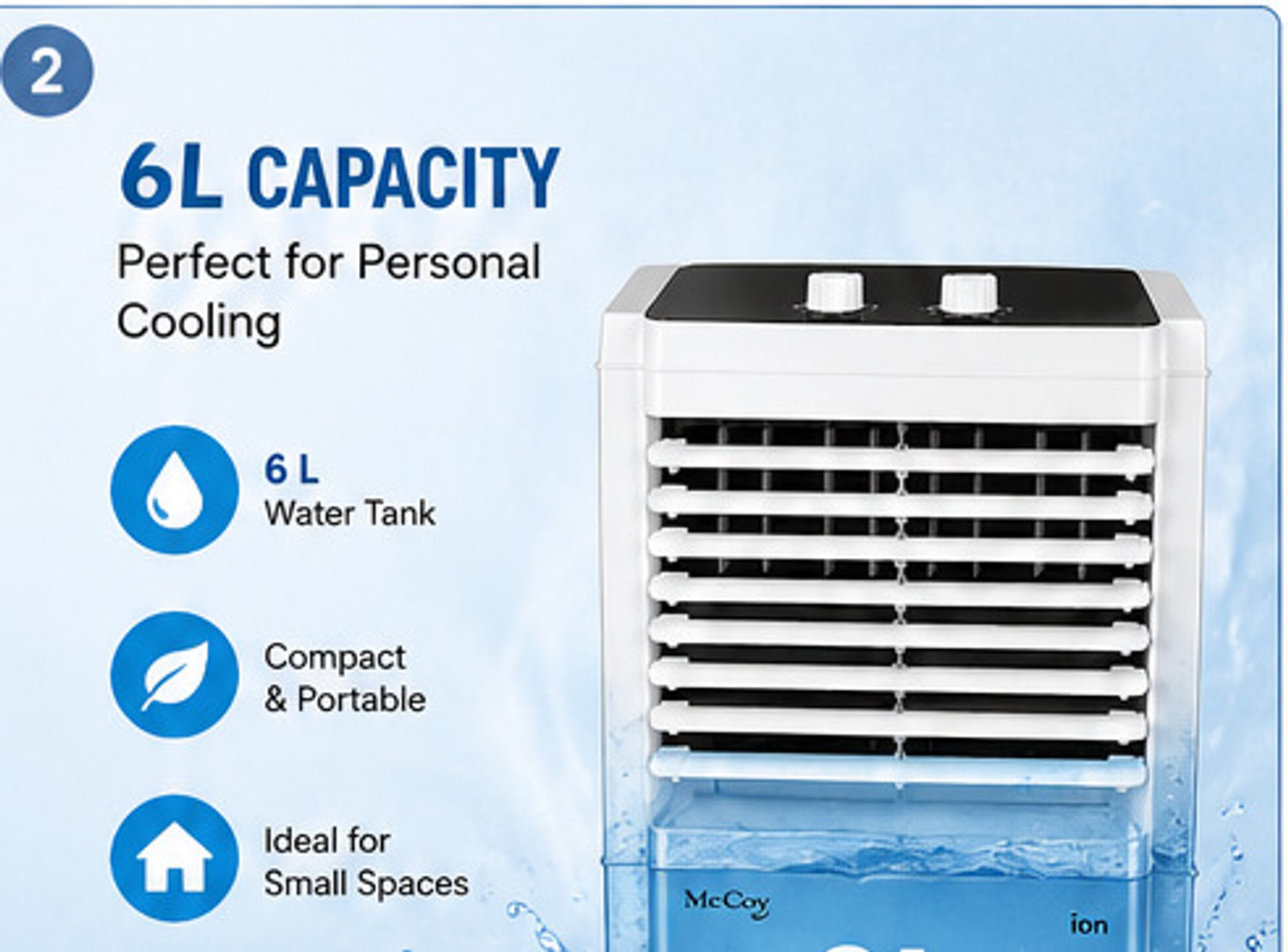 Image of Mccoy 6 L Room /Personal Air Cooler