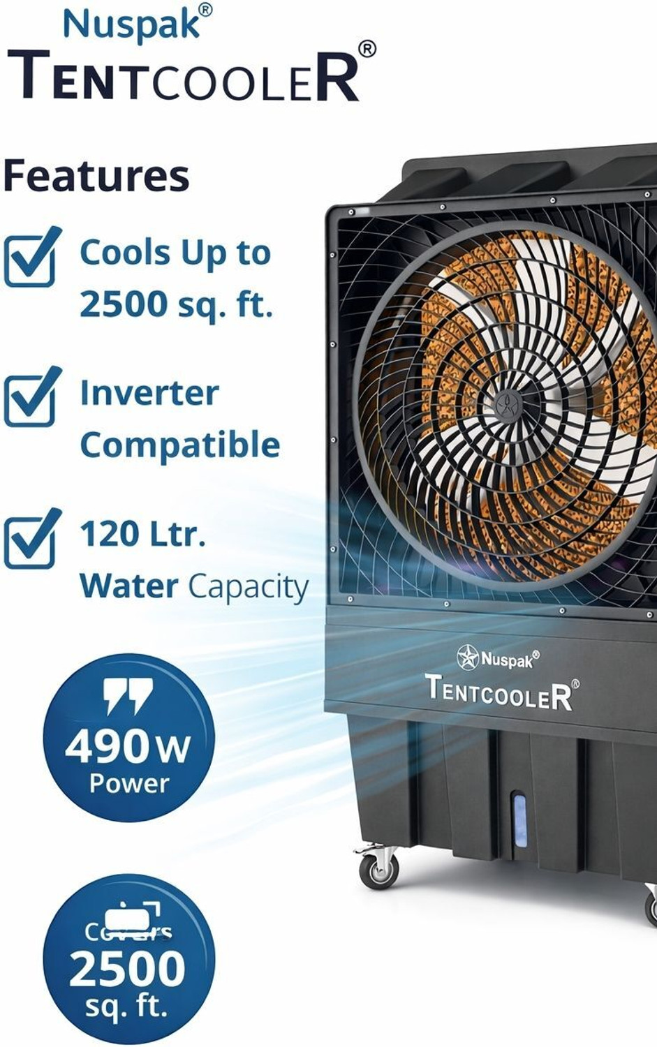 Image of Nuspak 120 L Tower Air Cooler