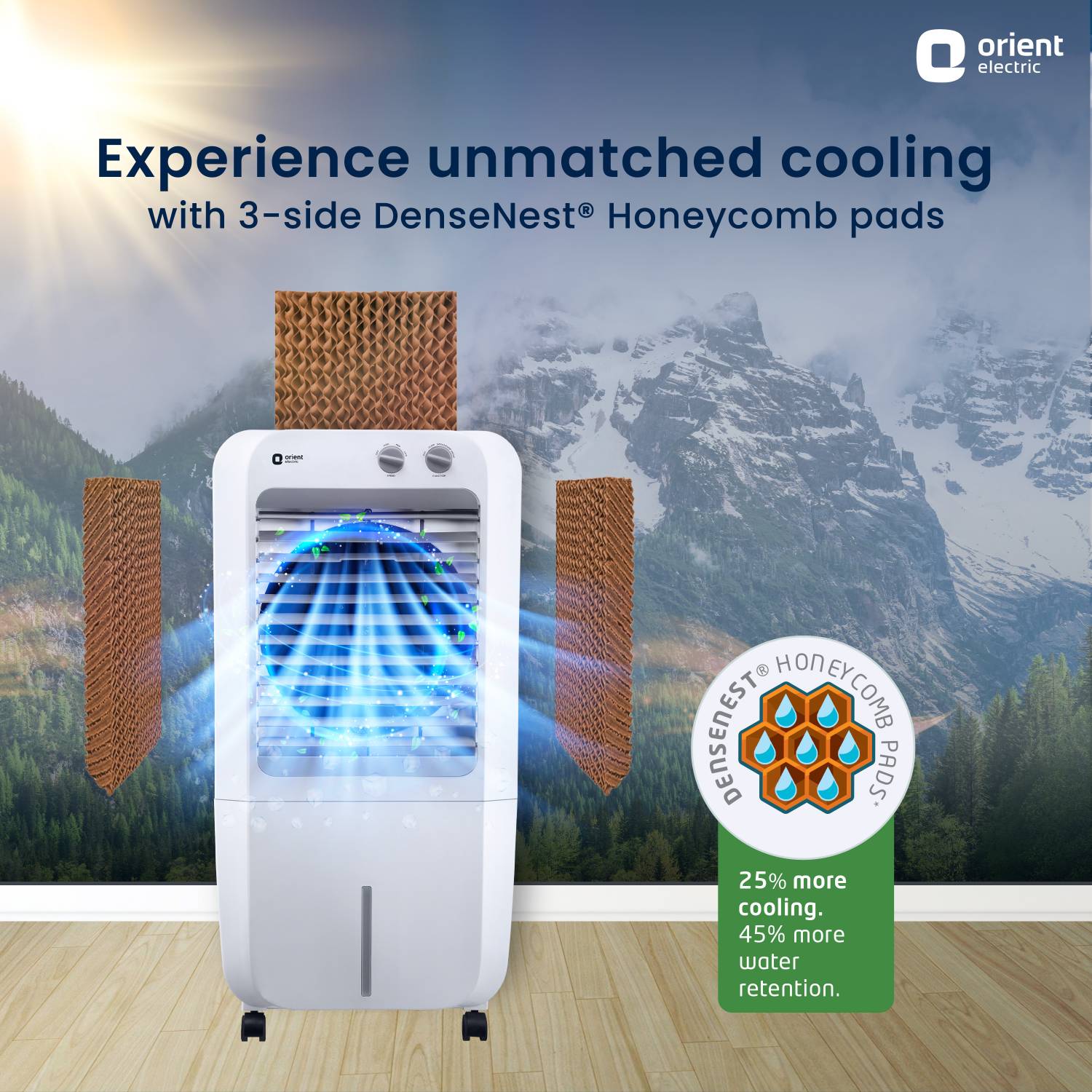 Orient 46L White Room/Personal Air Cooler - Image 2