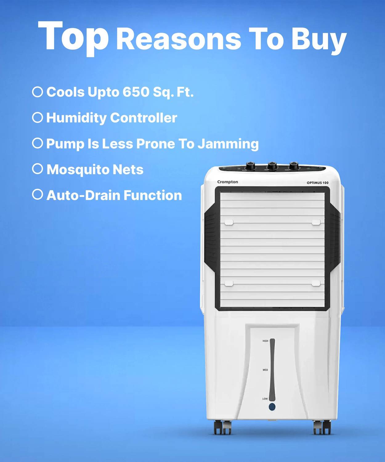Crompton 100 L Desert Air Cooler - Image 4