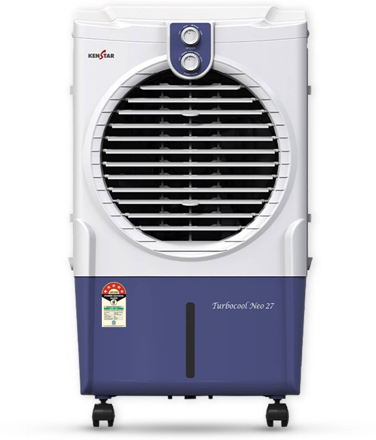 Kenstar 25.5 L Room/Personal Air Cooler Honeycomb Pads, Anti-Bacterial Protection, Inverter Compatible, 5 Star BEE Rating