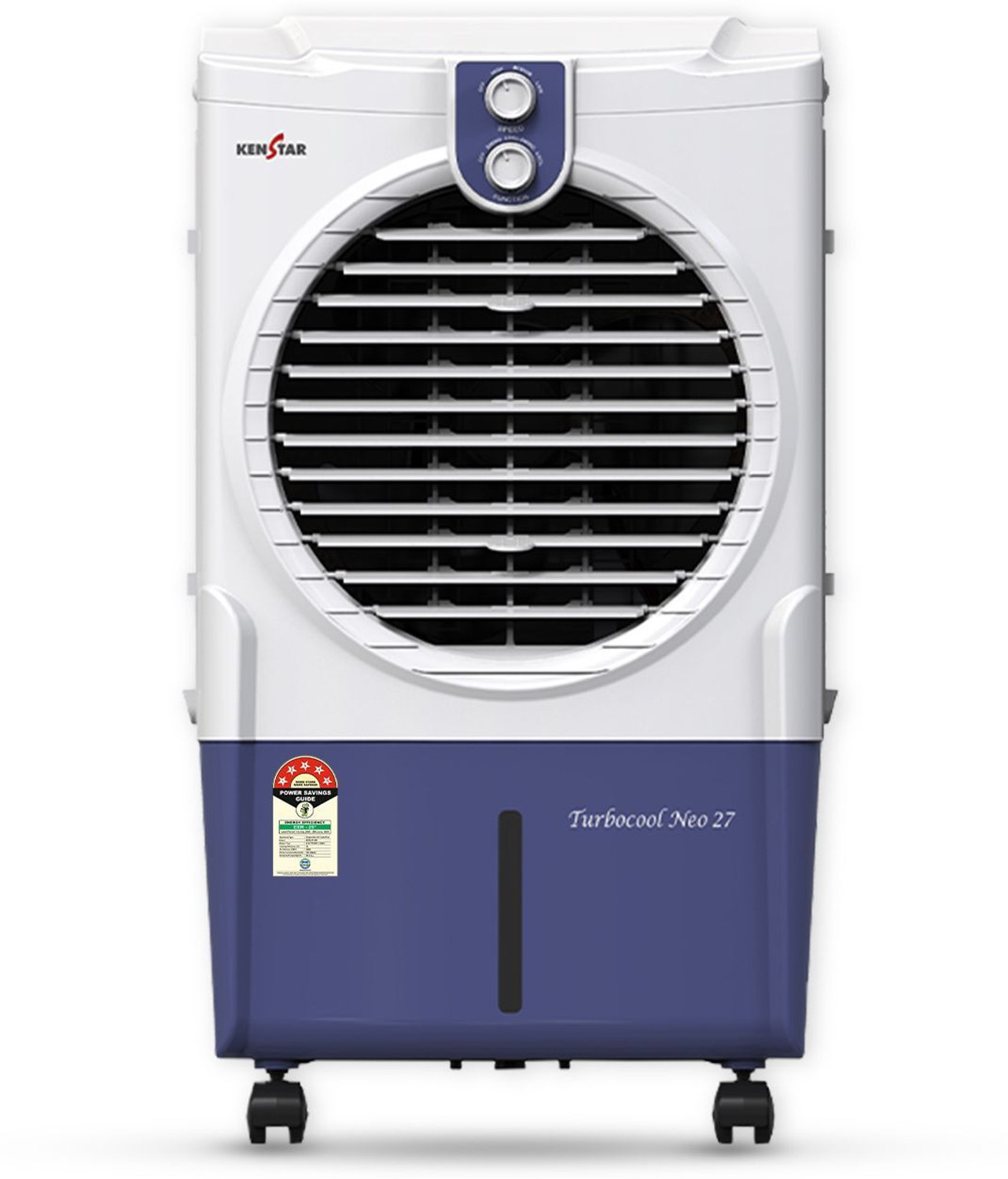 Image of Kenstar 25.5 L Room /Personal Air Cooler Honeycomb Pads, Anti-Bacterial Protection, Inverter Compatible, 5 Star BEE Rating