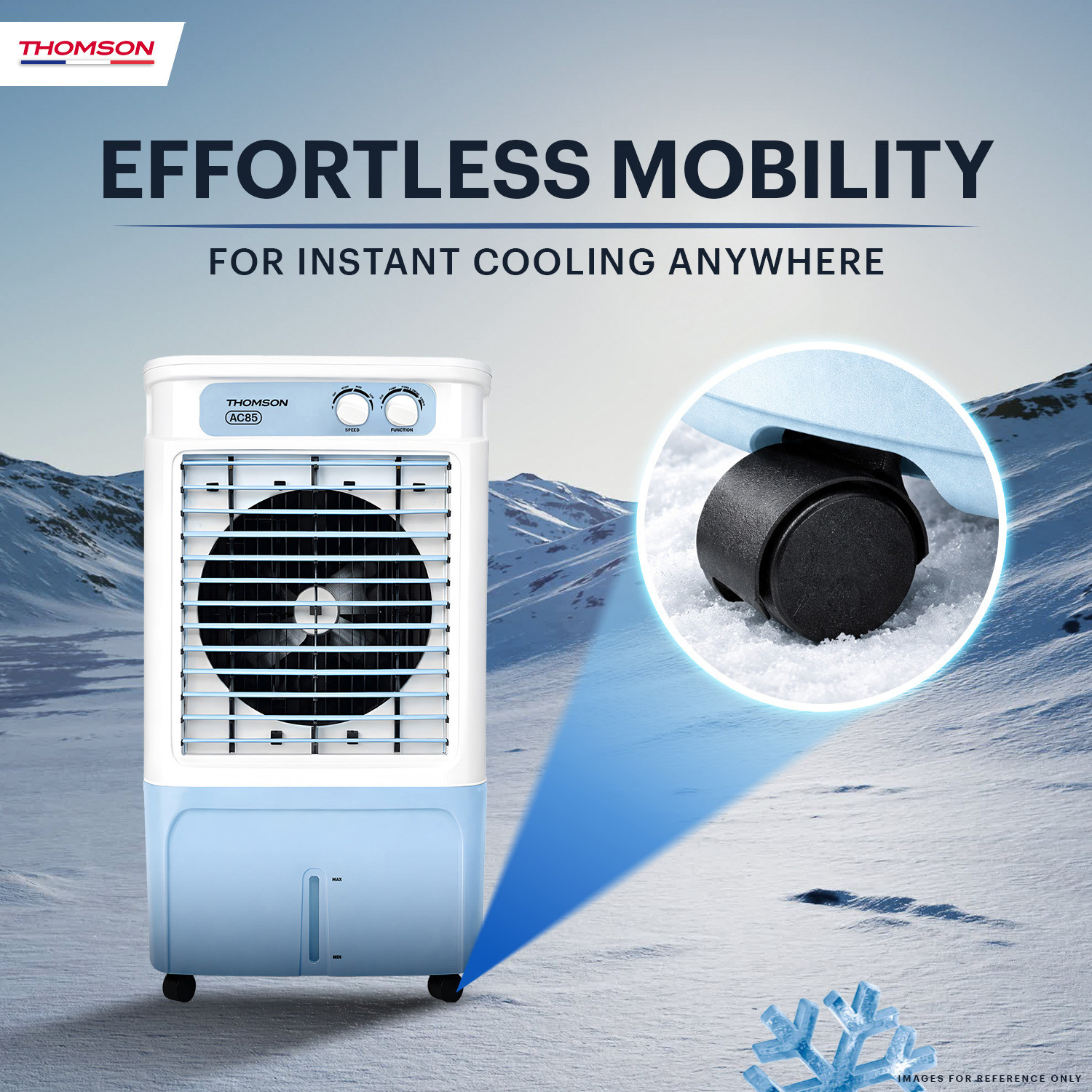 Image of Thomson 85 L Desert Air Cooler With Grab Handle for Easy Mobility