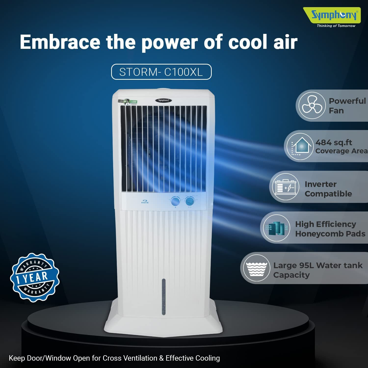 Image of Symphony 100 L Desert Air Cooler
