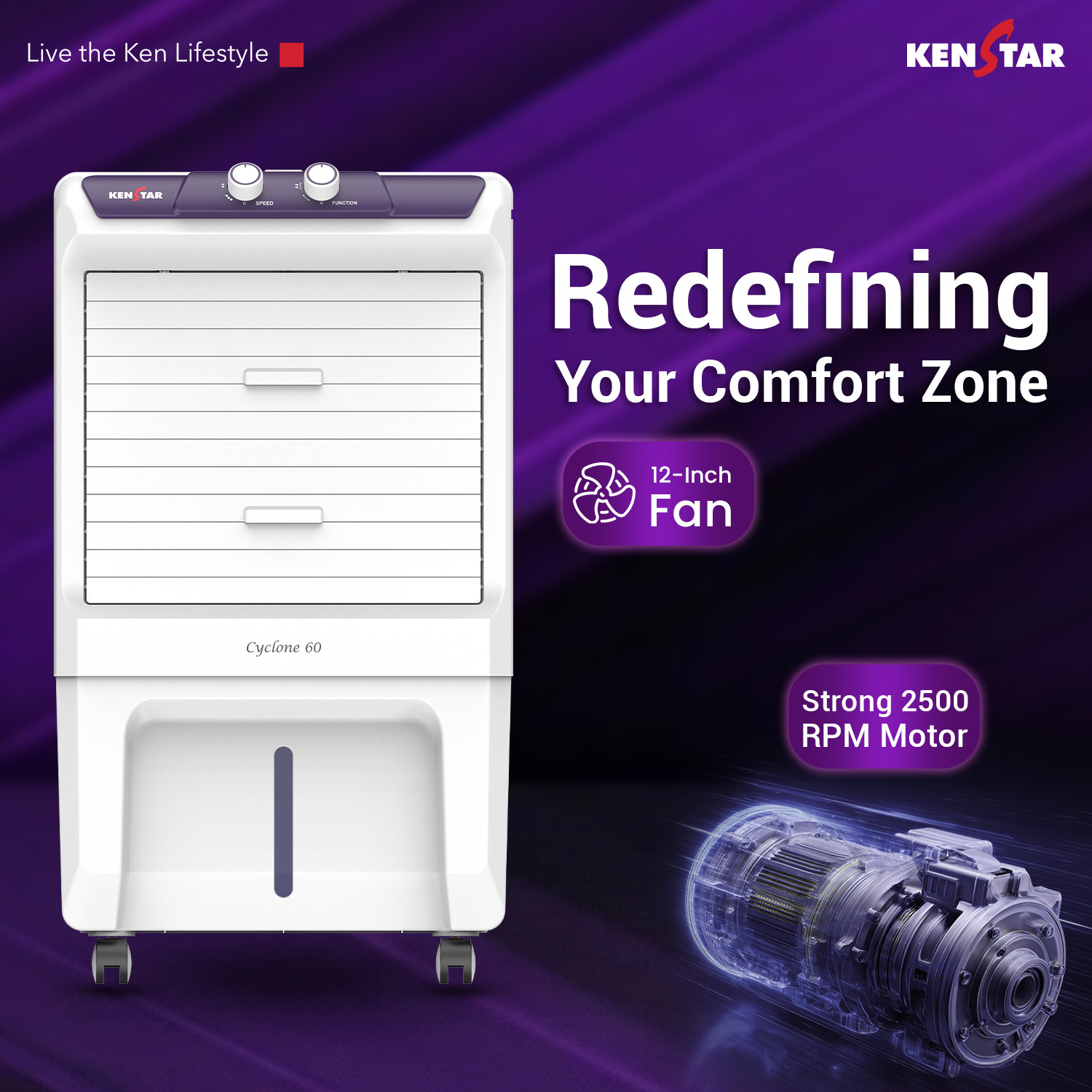 Image of Kenstar 60 L Room /Personal Air Cooler