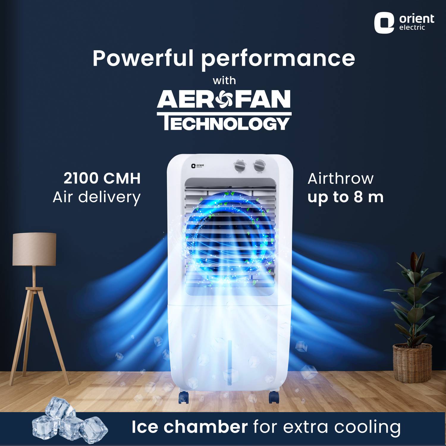 Orient 46L White Room/Personal Air Cooler - Image 5