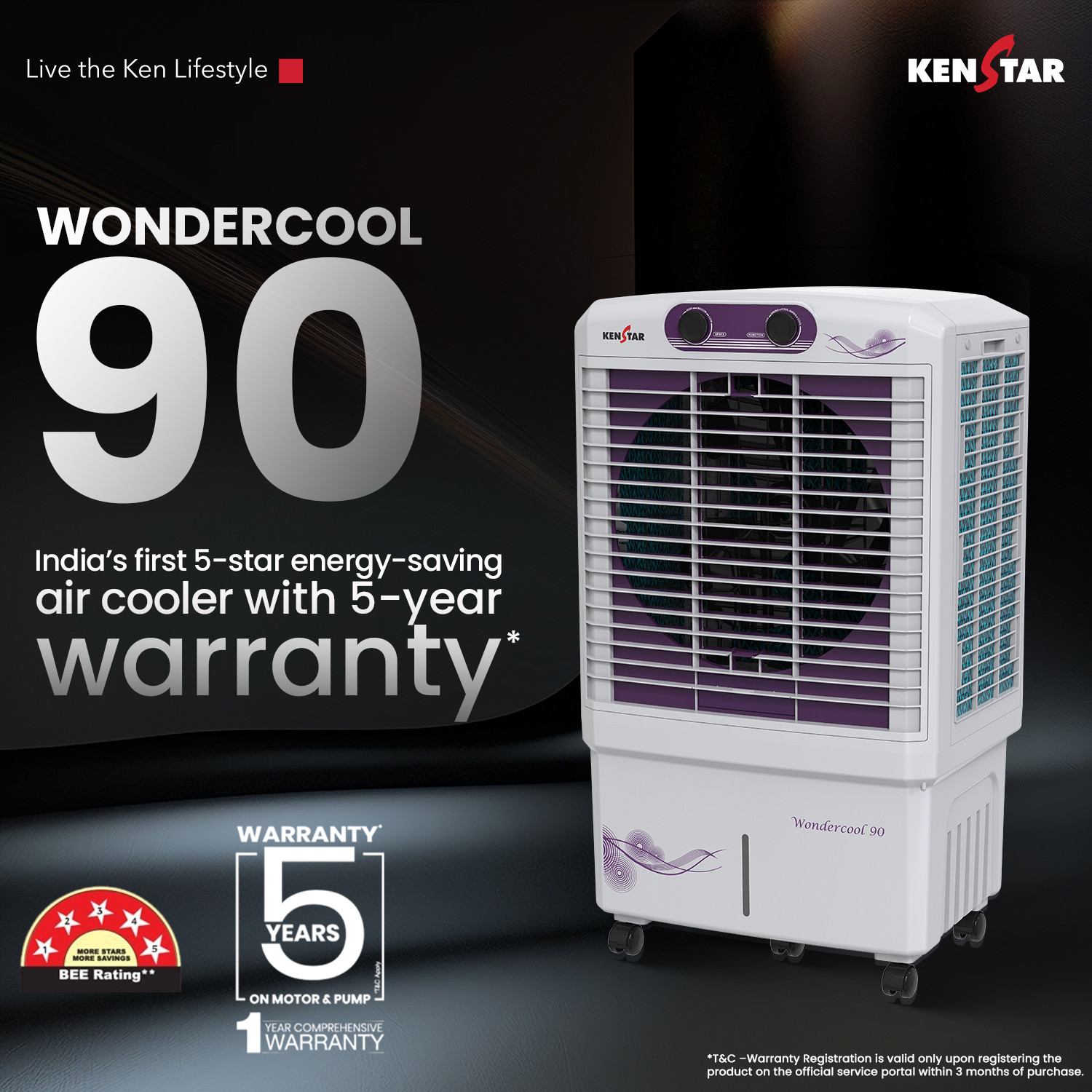 Image of Kenstar 90 L Desert Air Cooler