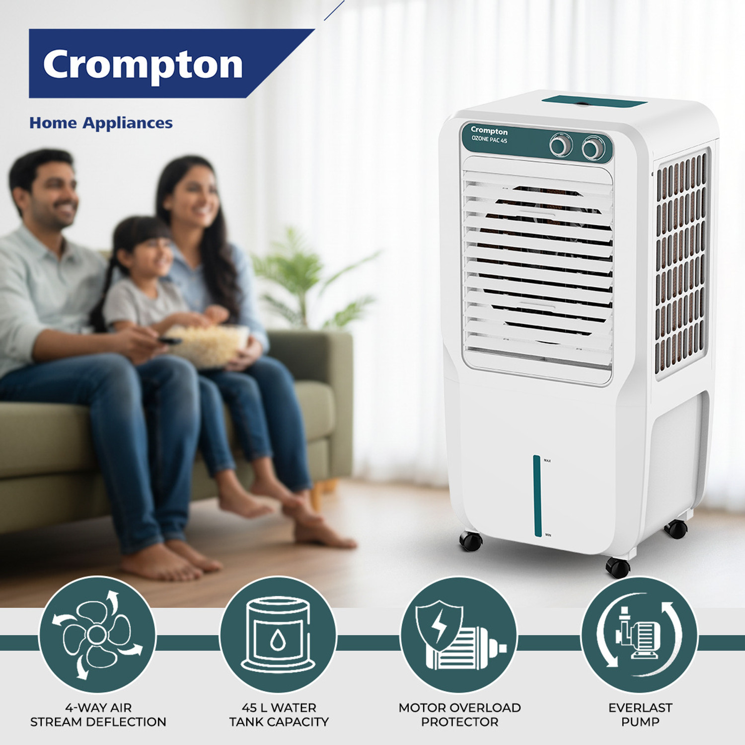Image of Crompton 45 L Room /Personal Air Cooler